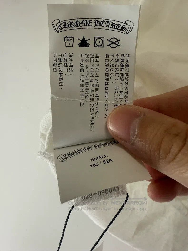Other CHROME HEARTS White Sanskrit Embroidered Short Sleeve Size S / US 4 / IT 40 - 7 Thumbnail