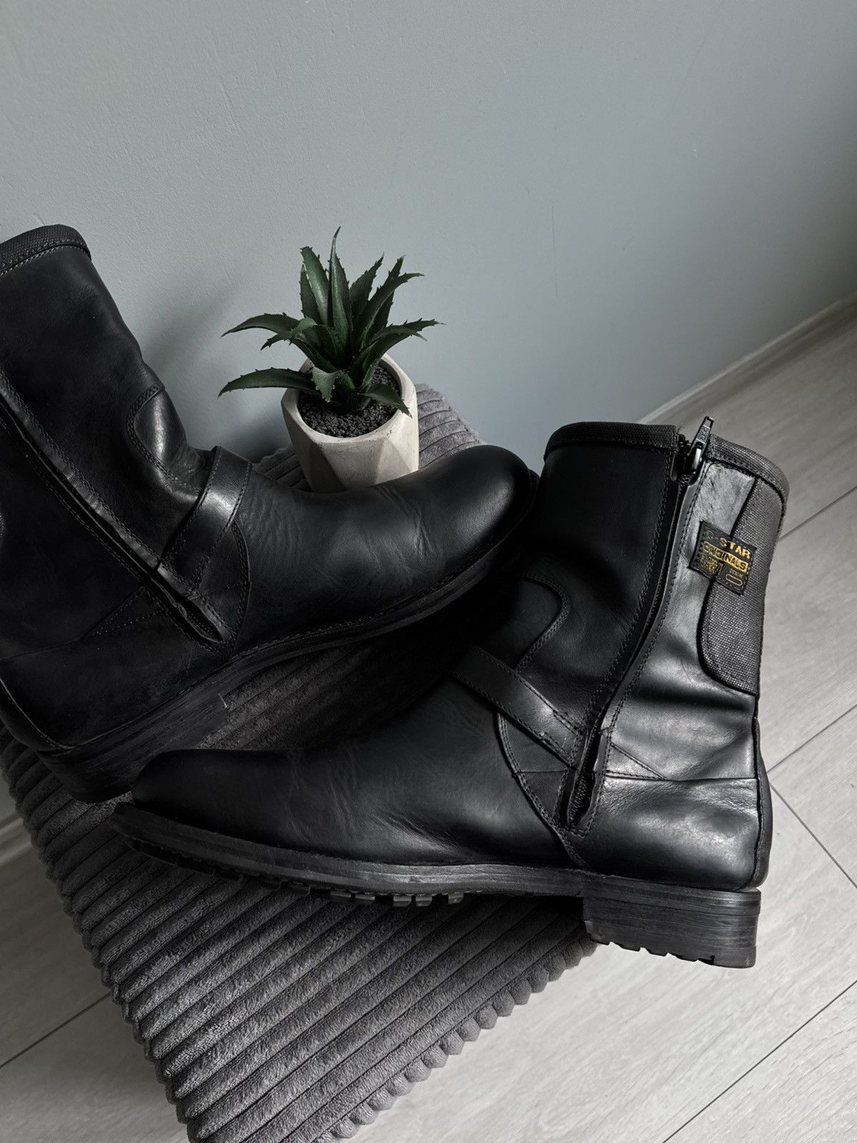 G-Star Vintage G-star Raw High Leather Strap Boots Size US 9 / EU 42 - 9 Thumbnail