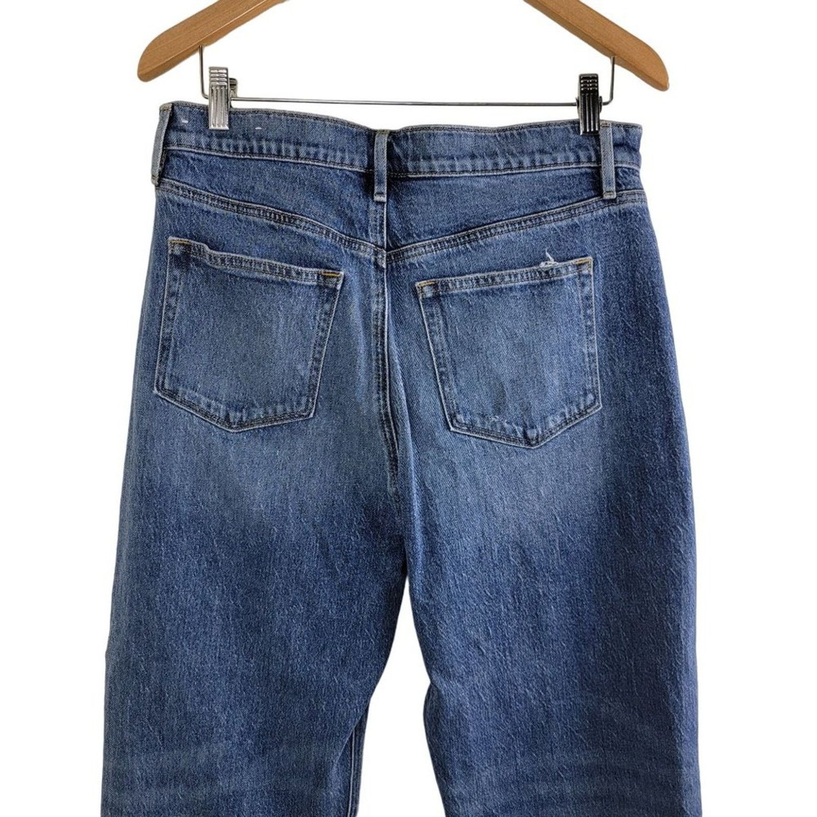 Abercrombie & Fitch The Abercrombie & Fitch Ankle Straight Ultra Rise Jeans Size 31" - 3 Thumbnail