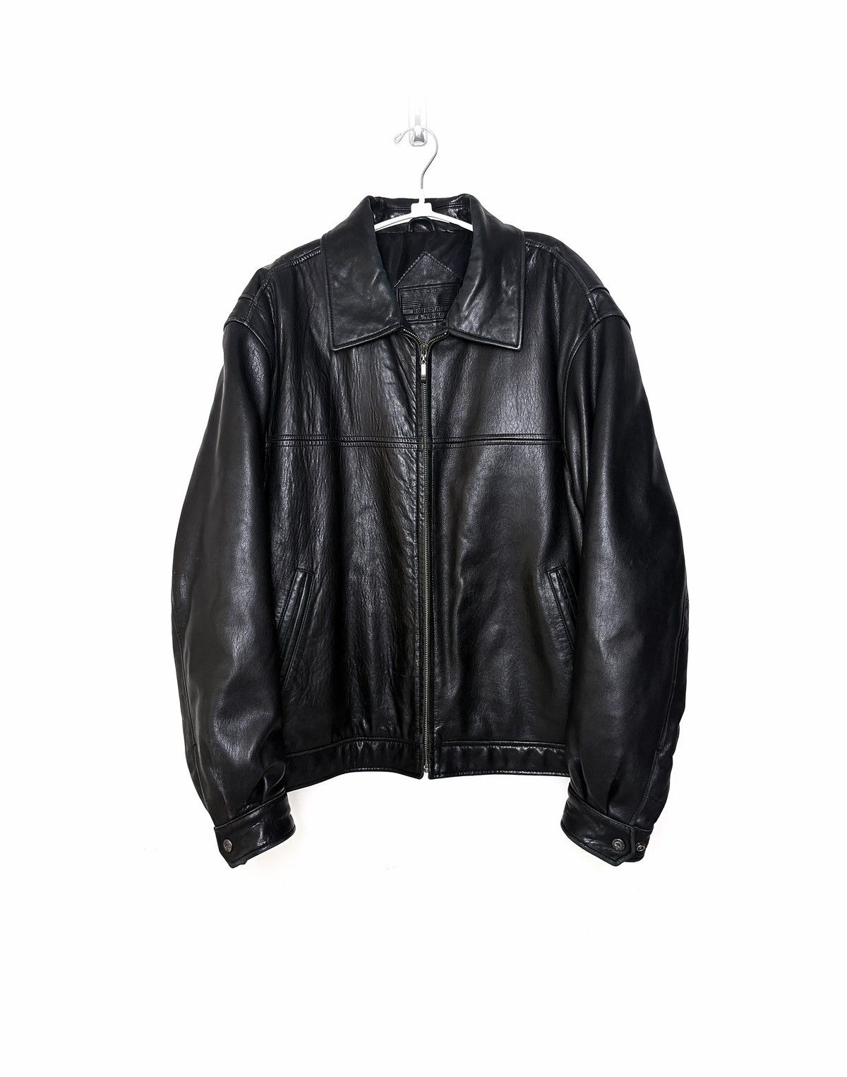Roundtree & Yorke Roundtree & Yorke Lambskin Leather Jacket Size US XL / EU 56 / 4 - 1 Thumbnail