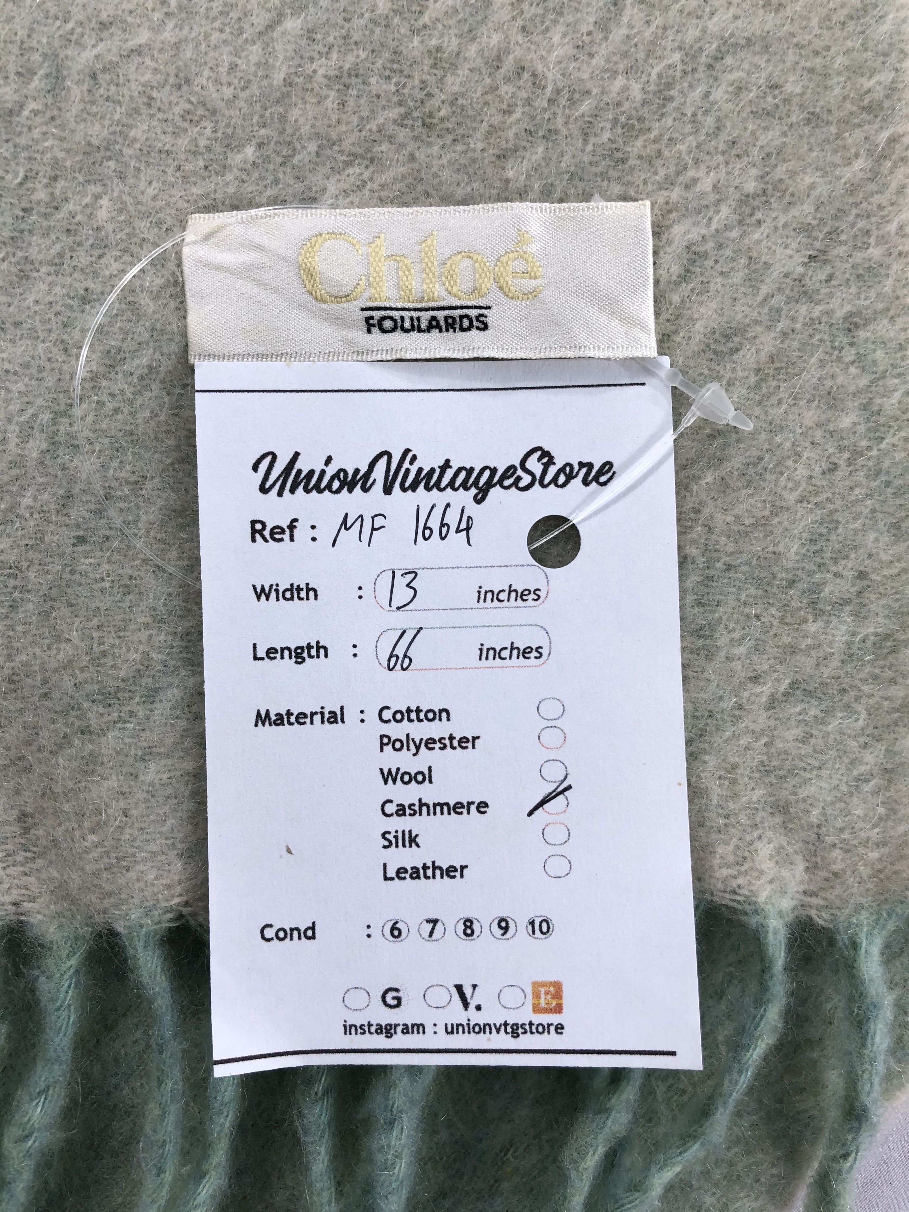 Chloe Vintage Chloe Scarf/Muffler/Neckwear MF1664 Size ONE SIZE - 5 Thumbnail