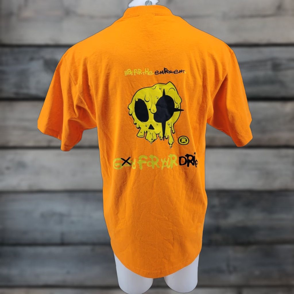 Vintage Shaka Wear Heavyweight Short Sleeve T-Shirt Skull Orange L Men Size US L / EU 52-54 / 3 - 1 Thumbnail