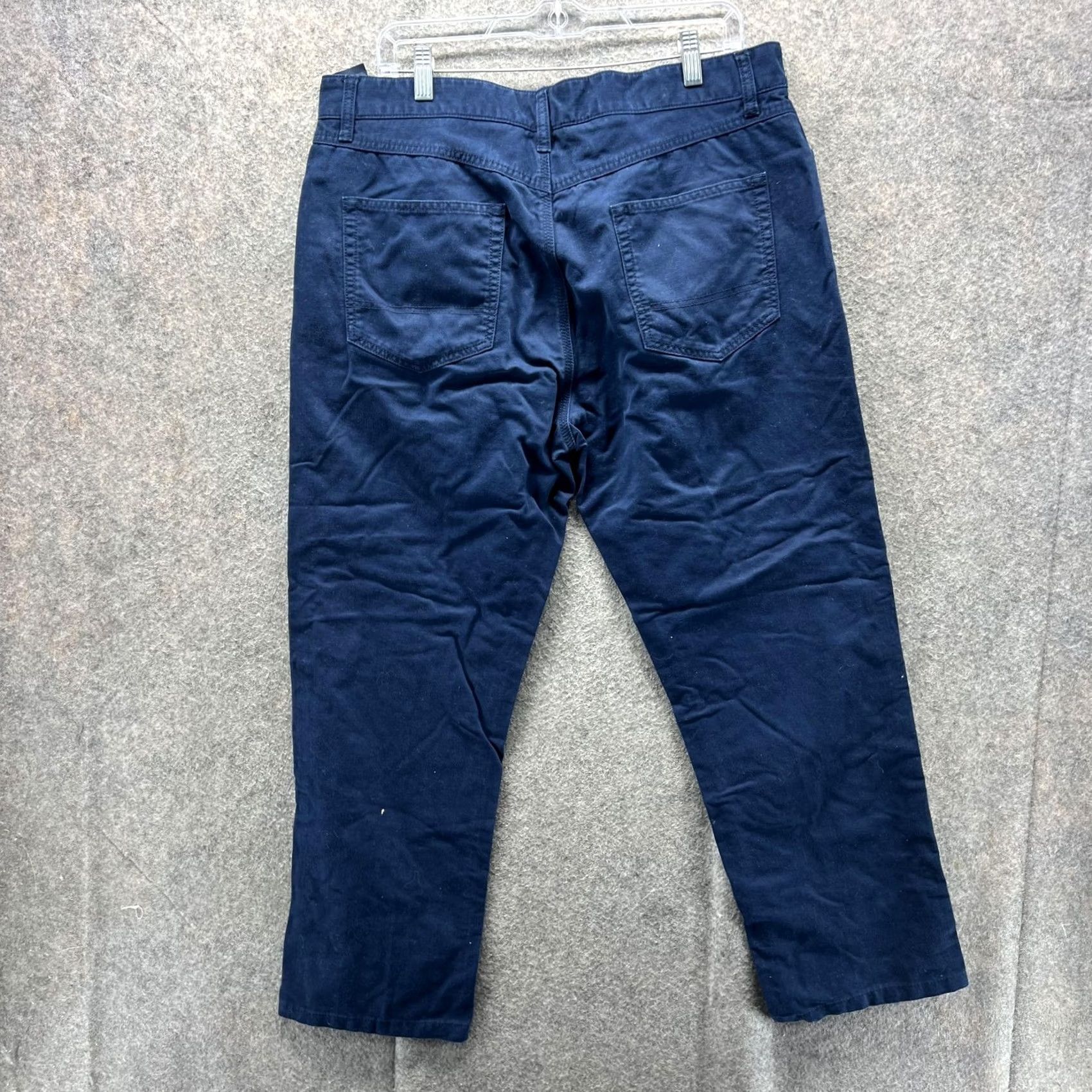 Tommy Hilfiger Tommy Hilfiger Pants Mens 36x30 Blue Custom Fit Chino Straight Leg Flat Front Mens Size 36 Navy Solid Casual Pants Size US 36 / EU 52 - 2 Thumbnail