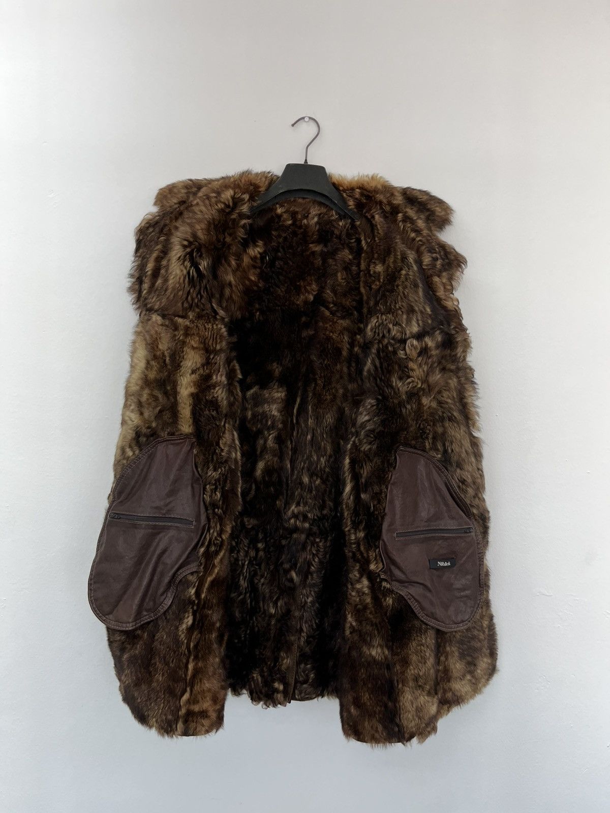 Japanese Brand Niblick Sheepskin Shearling Sun Faded Coat Size US M / EU 48-50 / 2 - 6 Thumbnail