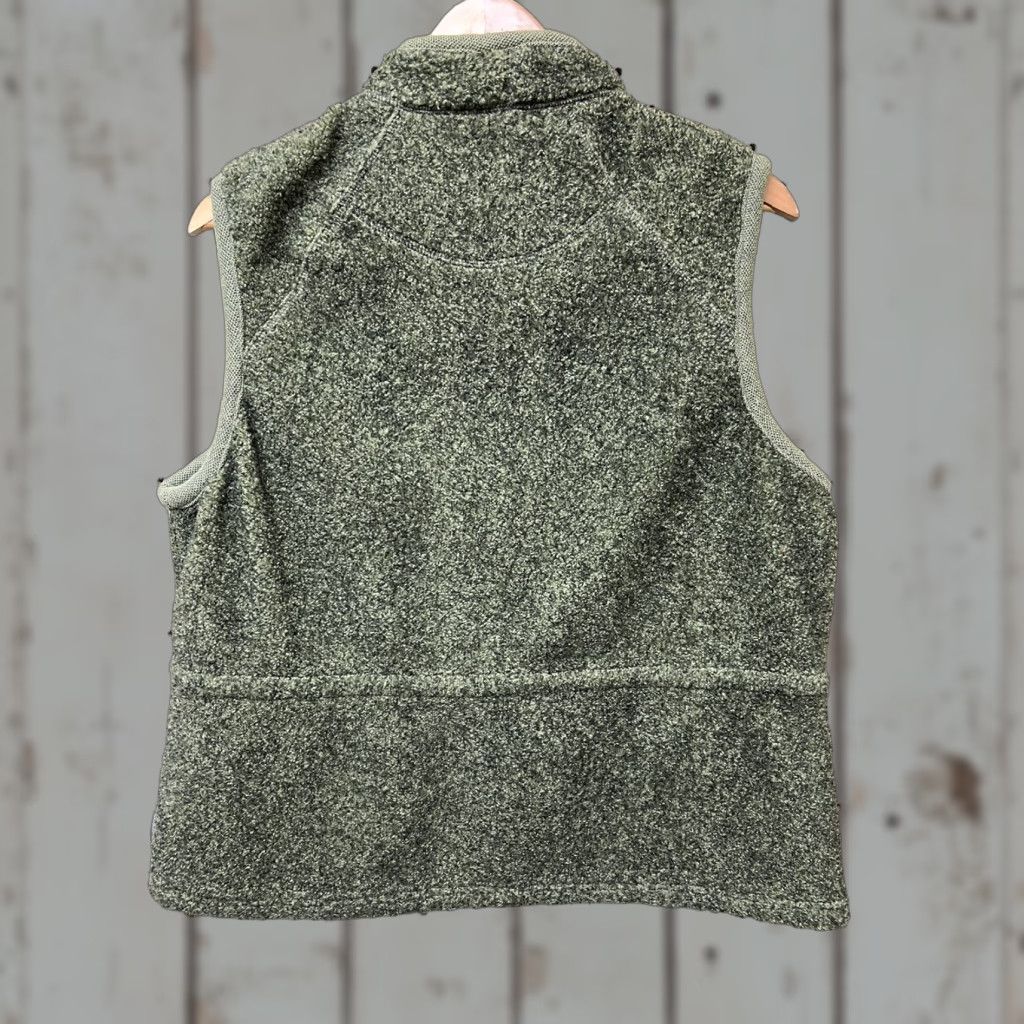 Vintage Woolrich Vest Women Full Zip L Woolrich Green Marled Olive Heather Vest L Women Accessories? Size L / US 10 / IT 46 - 1 Thumbnail