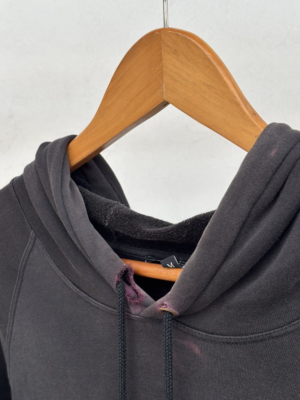 Gucci Thrashed Sunfaded Black Hoodie Size US M / EU 48-50 / 2 - 10 Thumbnail