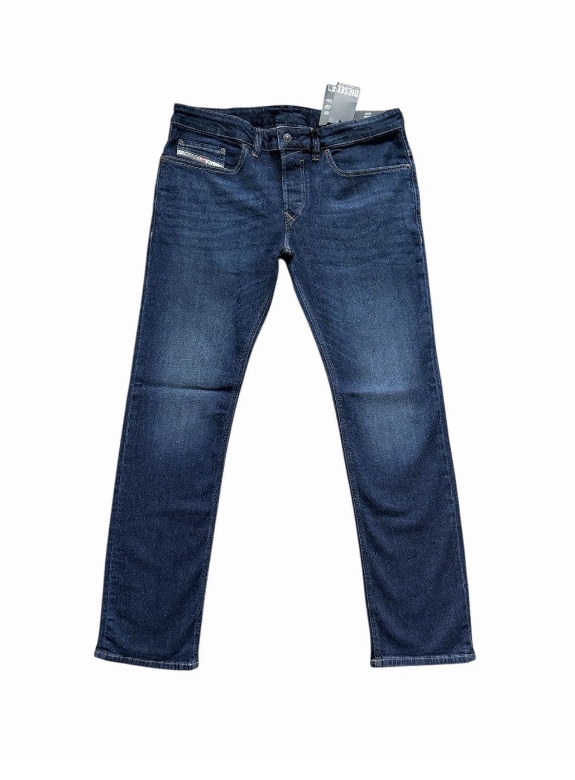 Diesel Diesel Mens Safado Straight Jeans RE065 Dark Blue Size 32/32 Size US 32 / EU 48 - 1 Thumbnail