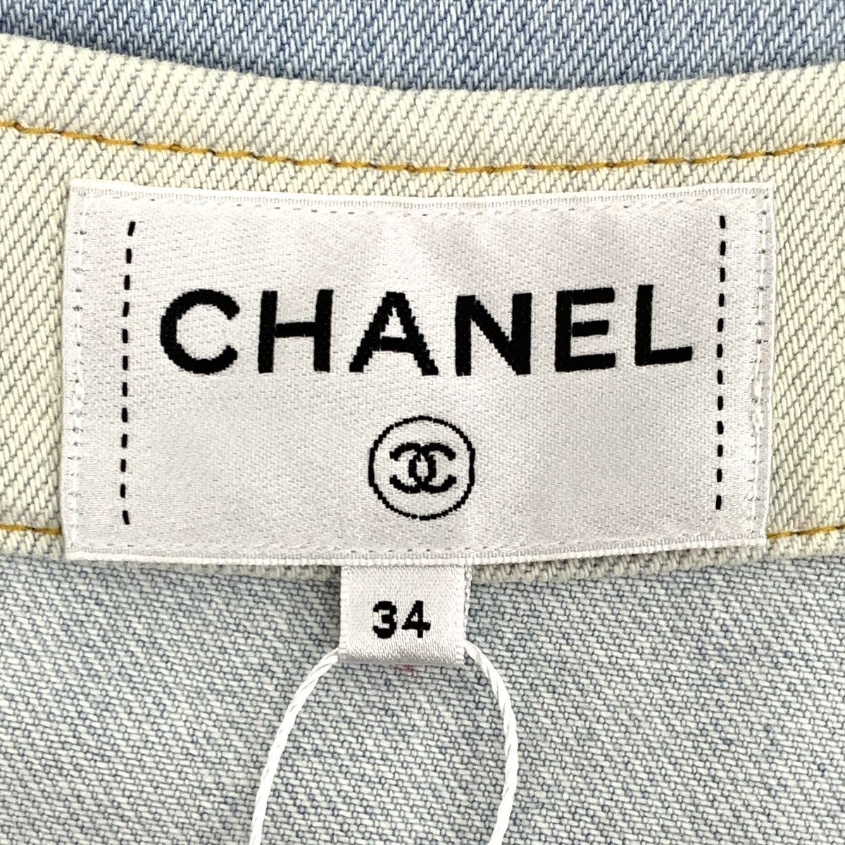 Chanel Chanel Light Blue Button Design Short Sleeve Dress K26WX Size XS / US 0-2 / IT 36-38 - 6 Thumbnail