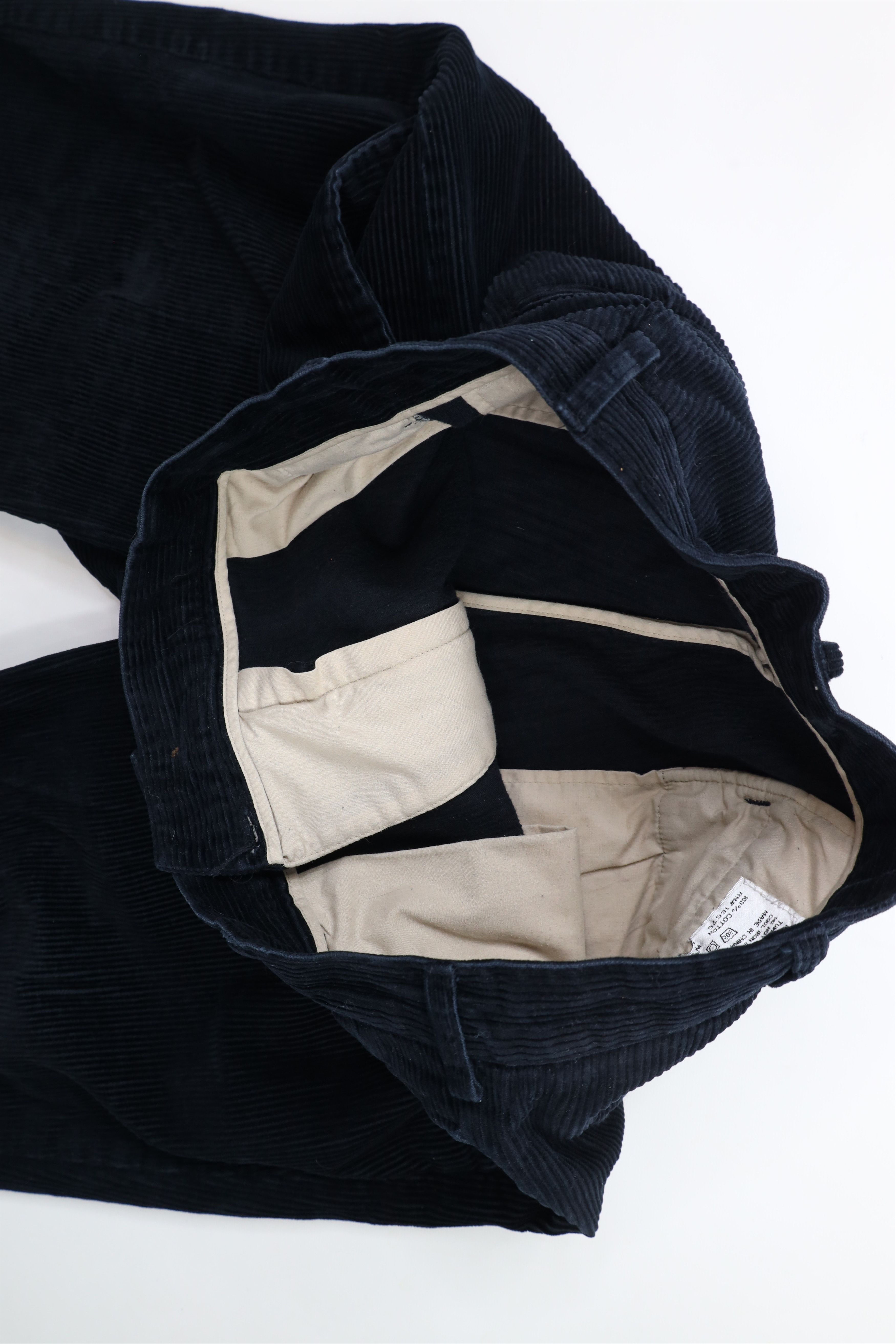 Vintage Vintage 90s Streetwear Cuffed Wide Leg Corduroy Pants Size US 34 / EU 50 - 10 Thumbnail
