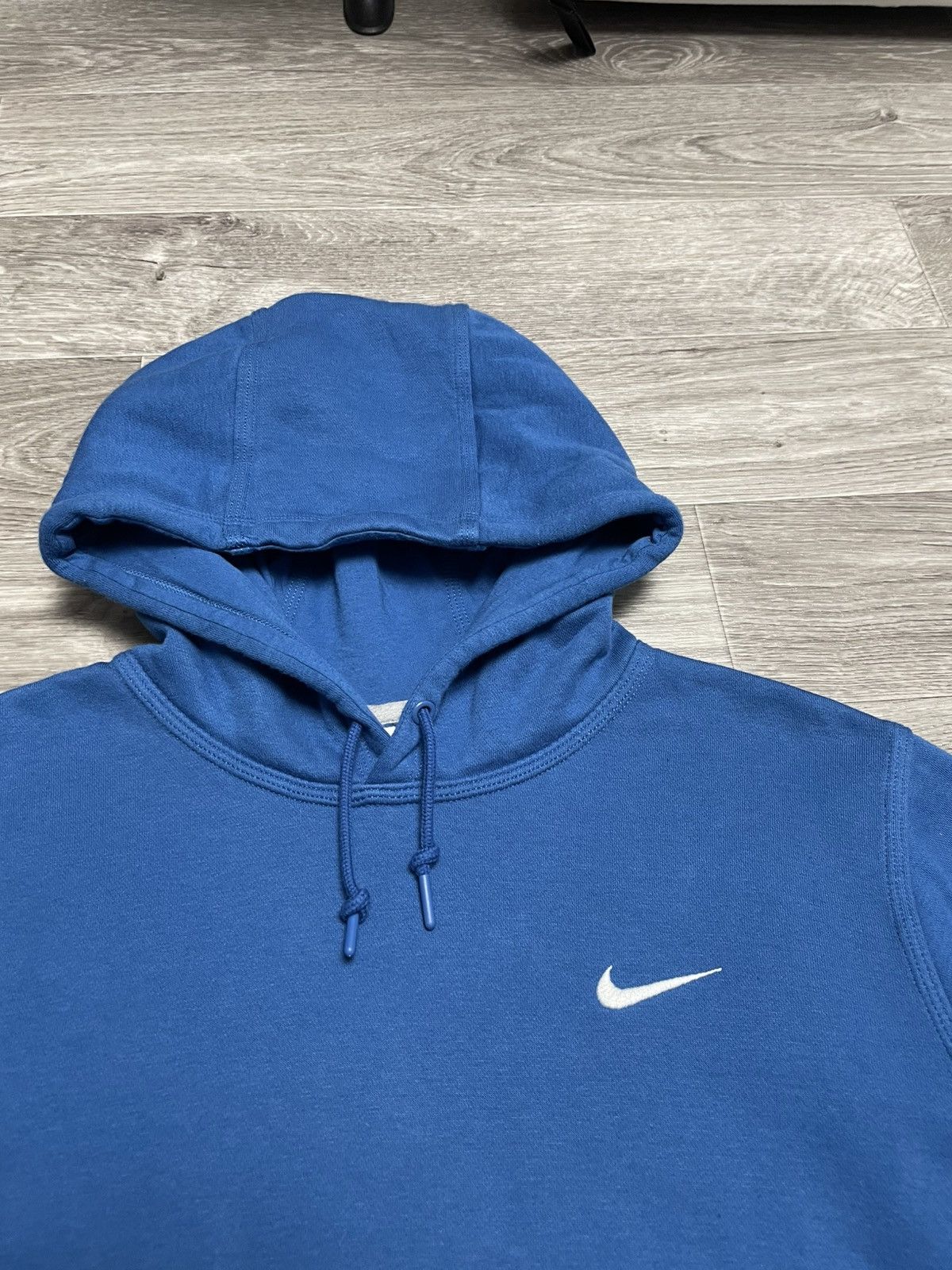Nike Nike Swoosh Logo Blue Basic Hoodie Y2K Streetwear Size US L / EU 52-54 / 3 - 6 Thumbnail