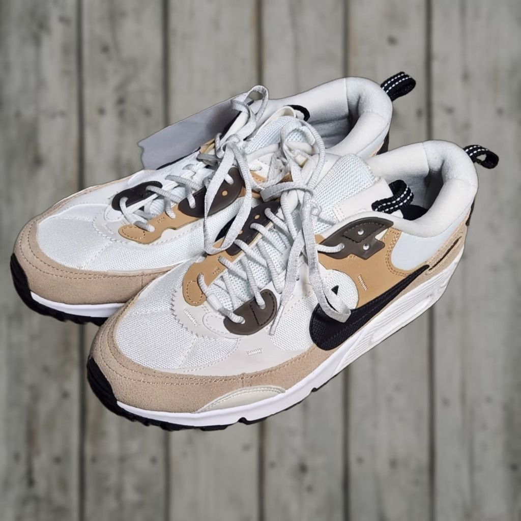 Nike Nike Air Max 90 Futura Hemp Tan Phantom Sanddrift DM9922-002 11.5 Womens Athletic Sneakers B Width Size US 12 / IT 42 - 1 Thumbnail