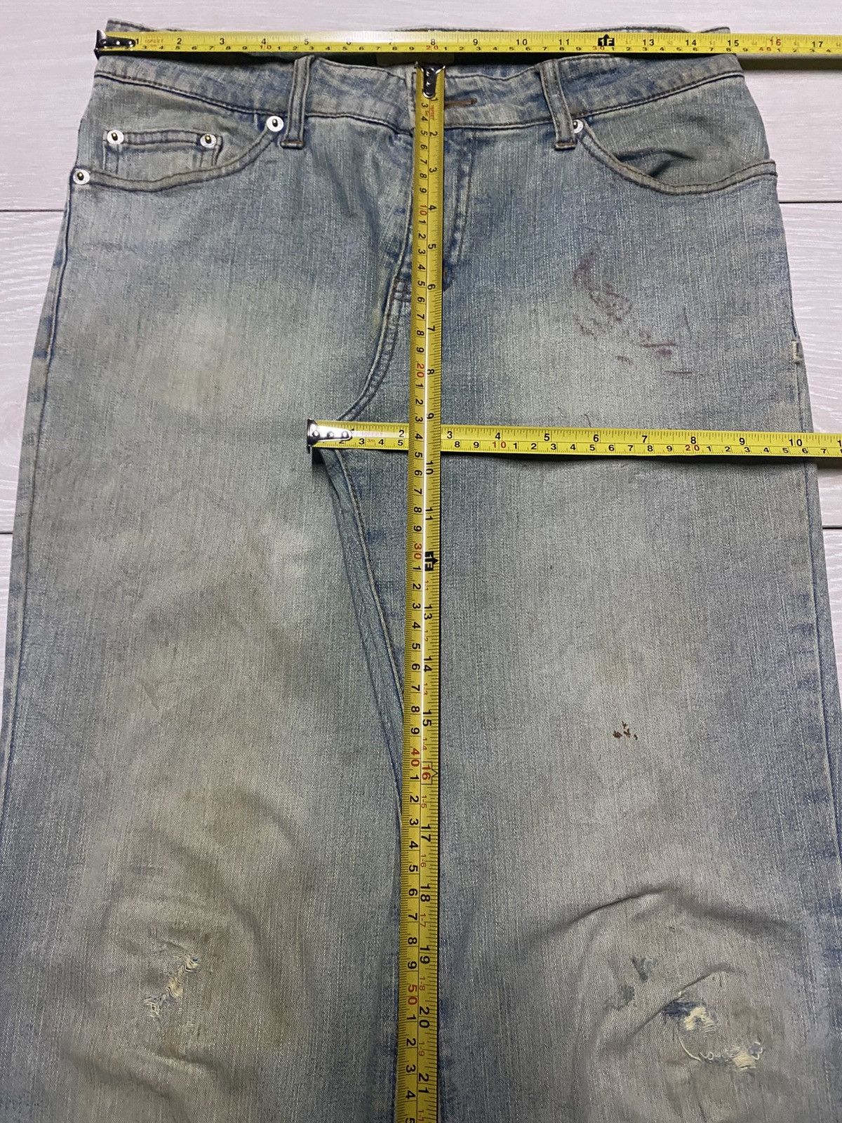 Vintage Vintage Japanese Brand Mud Wash Grunge Distressed Flare Jean Size US 30 / EU 46 - 12 Thumbnail