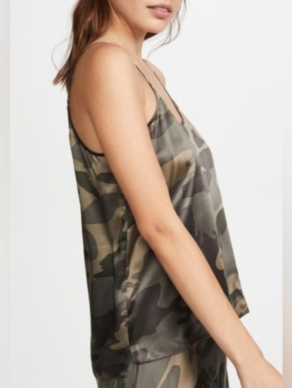 ATM Anthony Thomas Melillo REVOLVE ATM Jungle Camo Silk Cami Gift Party Spring Summer Size S / US 4 / IT 40 - 3 Thumbnail