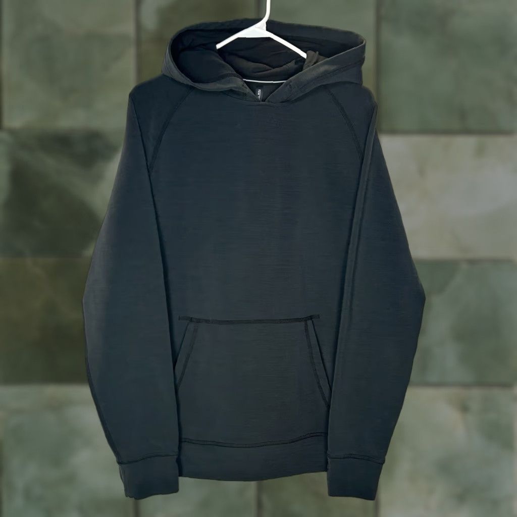 Ten Thousand Ten Thousand Merino Tech Hoodie Sweatshirt Pullover Training Gym Black Medium Men Hoodie Pullover Hooded Pockets Logo Knit Solid Pattern Size US M / EU 48-50 / 2 - 1 Thumbnail