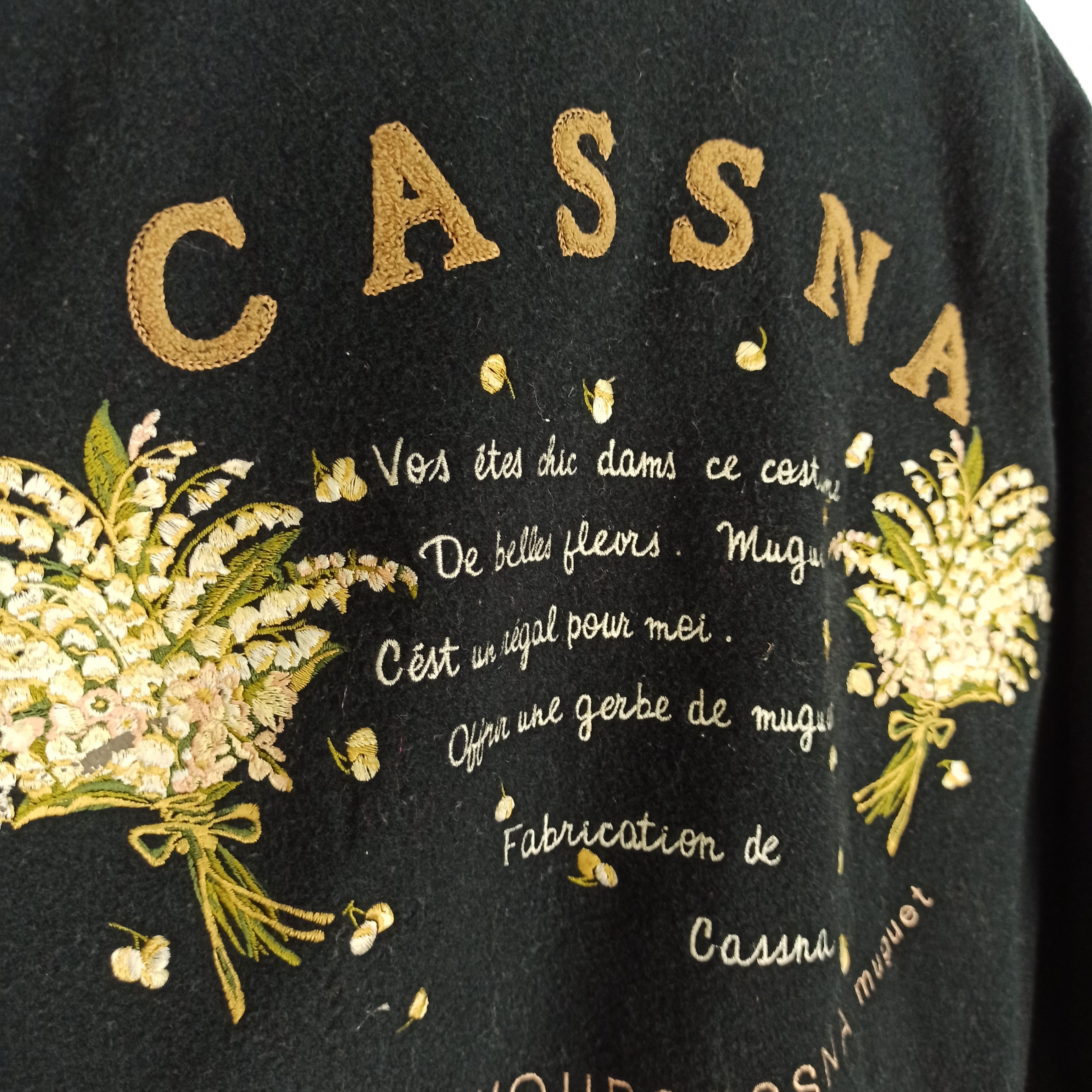 Japanese Brand Vintage Varsity Jacket Cassna Big Logo Made in Japan Size US M / EU 48-50 / 2 - 3 Thumbnail
