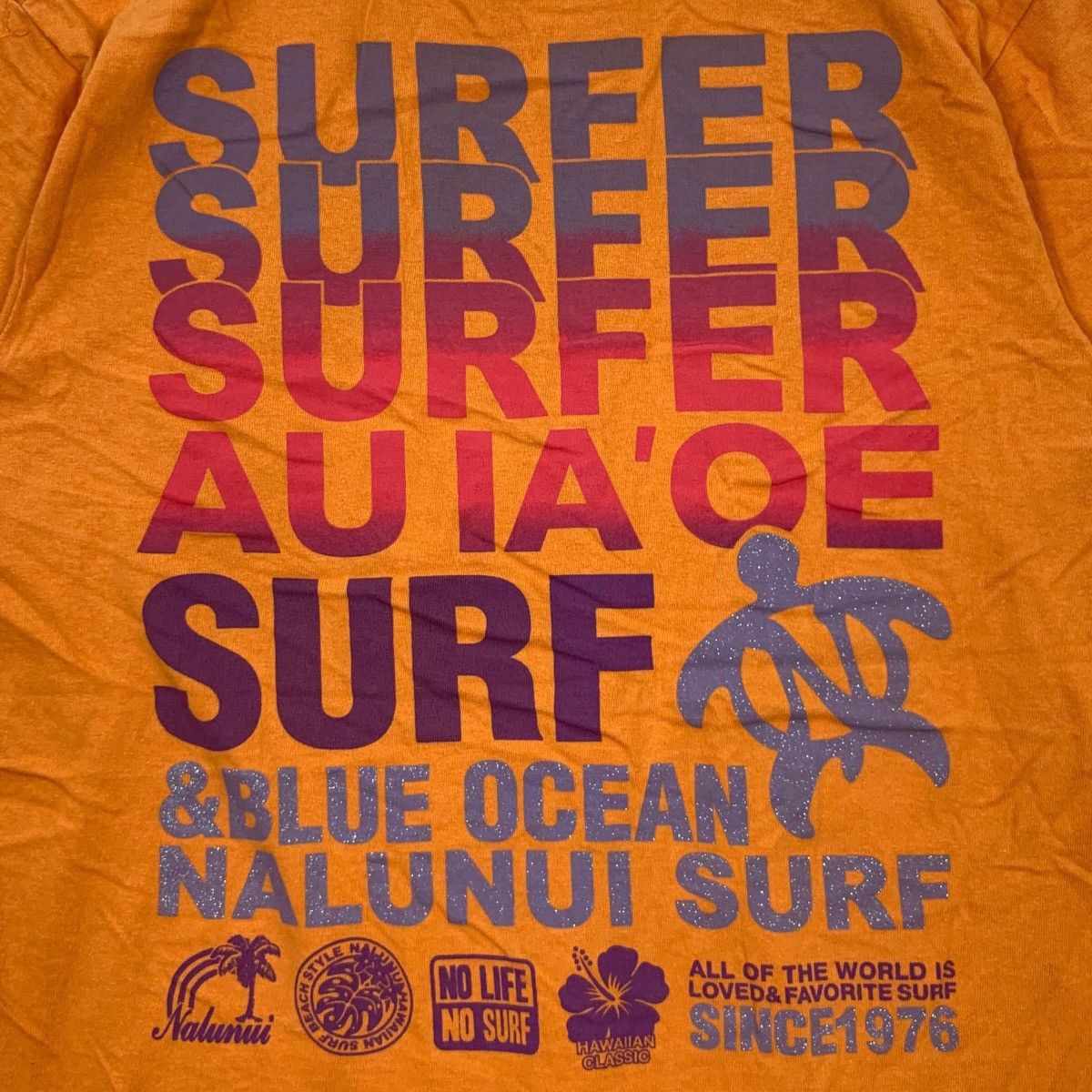 Vintage Vintage NALU NUI HAWAII Surf Oahu Blue Ocean Tee Shirt Size L / US 10 / IT 46 - 5 Thumbnail