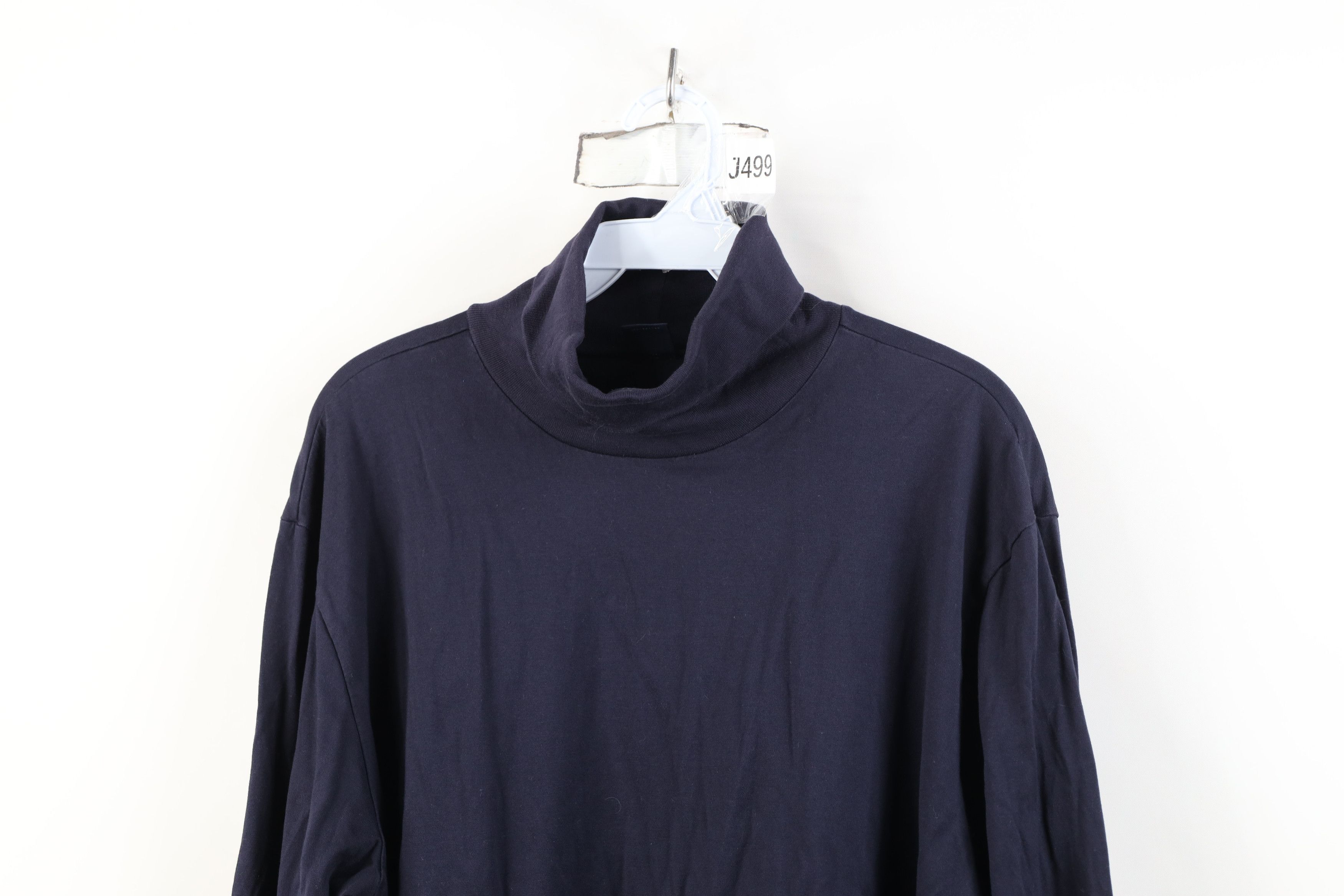 Lands' End Vintage 90s Lands End Cotton Long Sleeve Turtleneck T-Shirt Size US L / EU 52-54 / 3 - 2 Thumbnail
