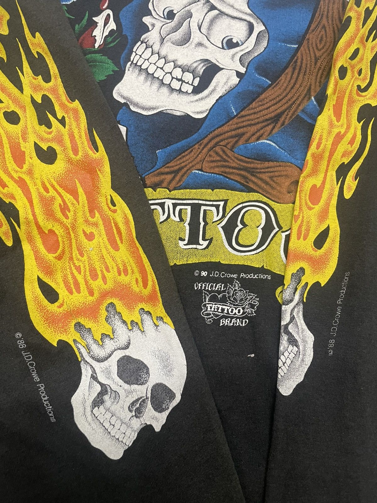 Other × Vintage Vintage 1990 Tattoo J.D Crowe Longsleeve Tee Size US L / EU 52-54 / 3 - 6 Thumbnail
