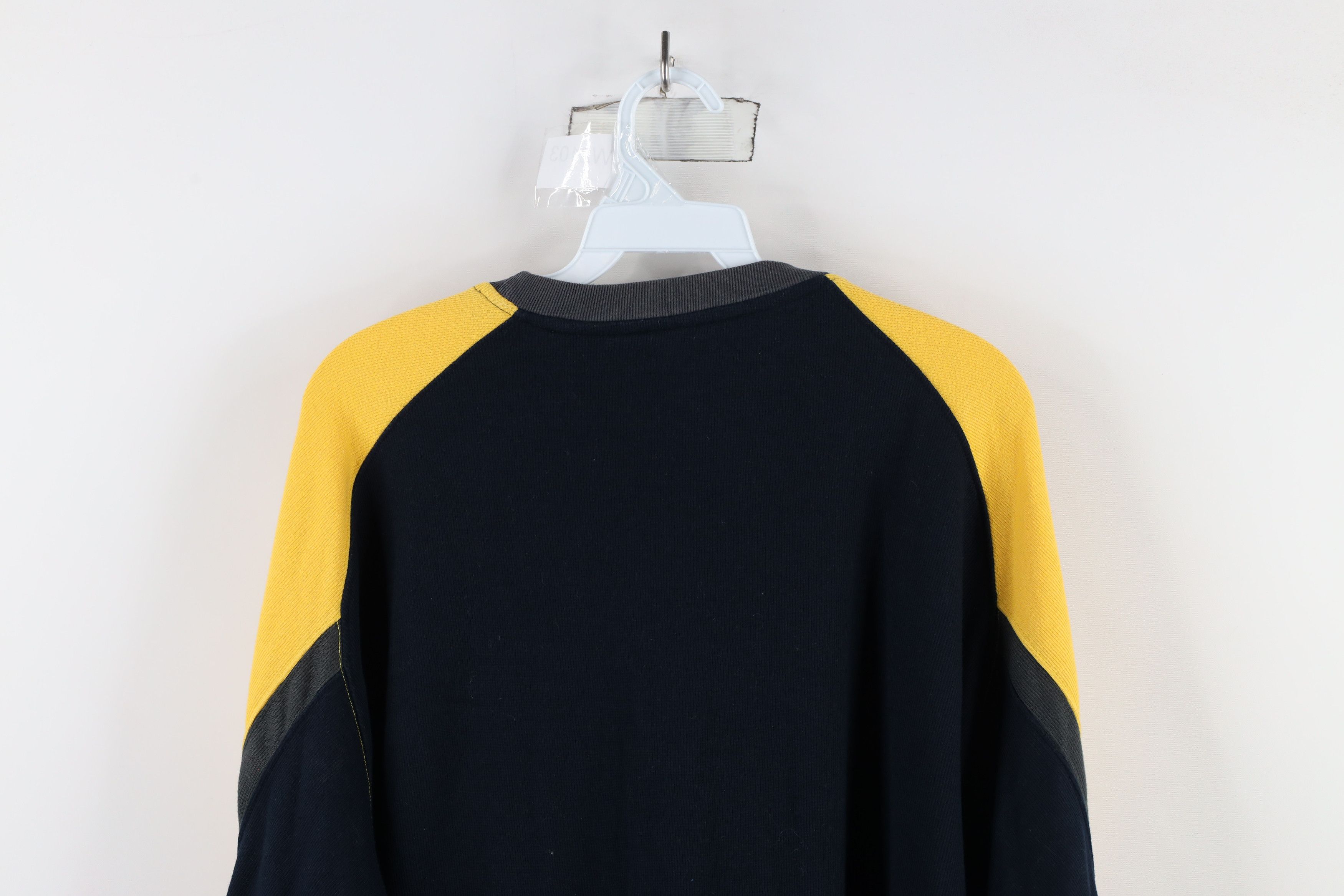 Vintage Vintage 90s Streetwear Block Ribbed Knit Long Sleeve T-Shirt Size US XL / EU 56 / 4 - 11 Thumbnail