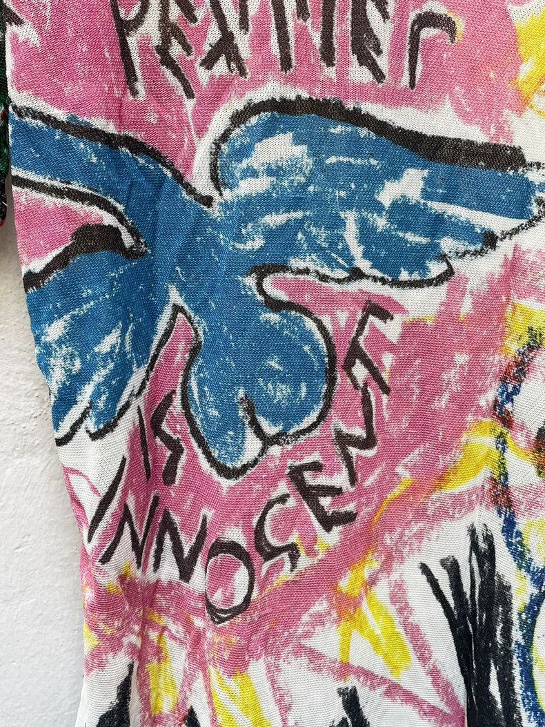 Vivienne Westwood Vivienne Westwood 07 SS Crayon Graffiti Mesh T-Shirt 2504-N Size US M / EU 48-50 / 2 - 6 Thumbnail