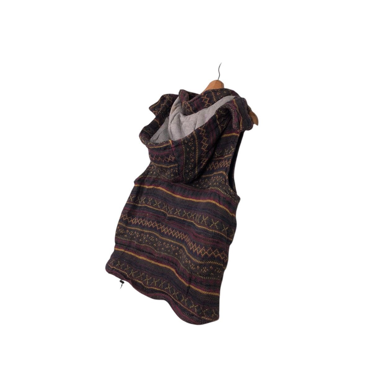 45rpm 📌Vintage Wool Vest Jacket Hoodie Create Barefoot Striped Size US M / EU 48-50 / 2 - 12 Thumbnail
