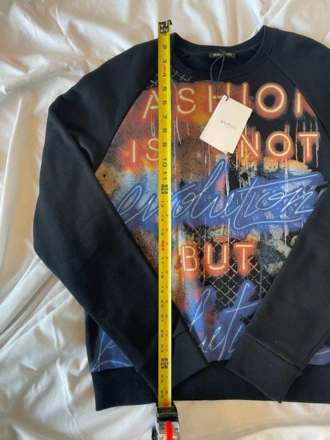 Balmain Balmain Graphic Print Crewneck Sweatshirt Size US L / EU 52-54 / 3 - 8 Thumbnail
