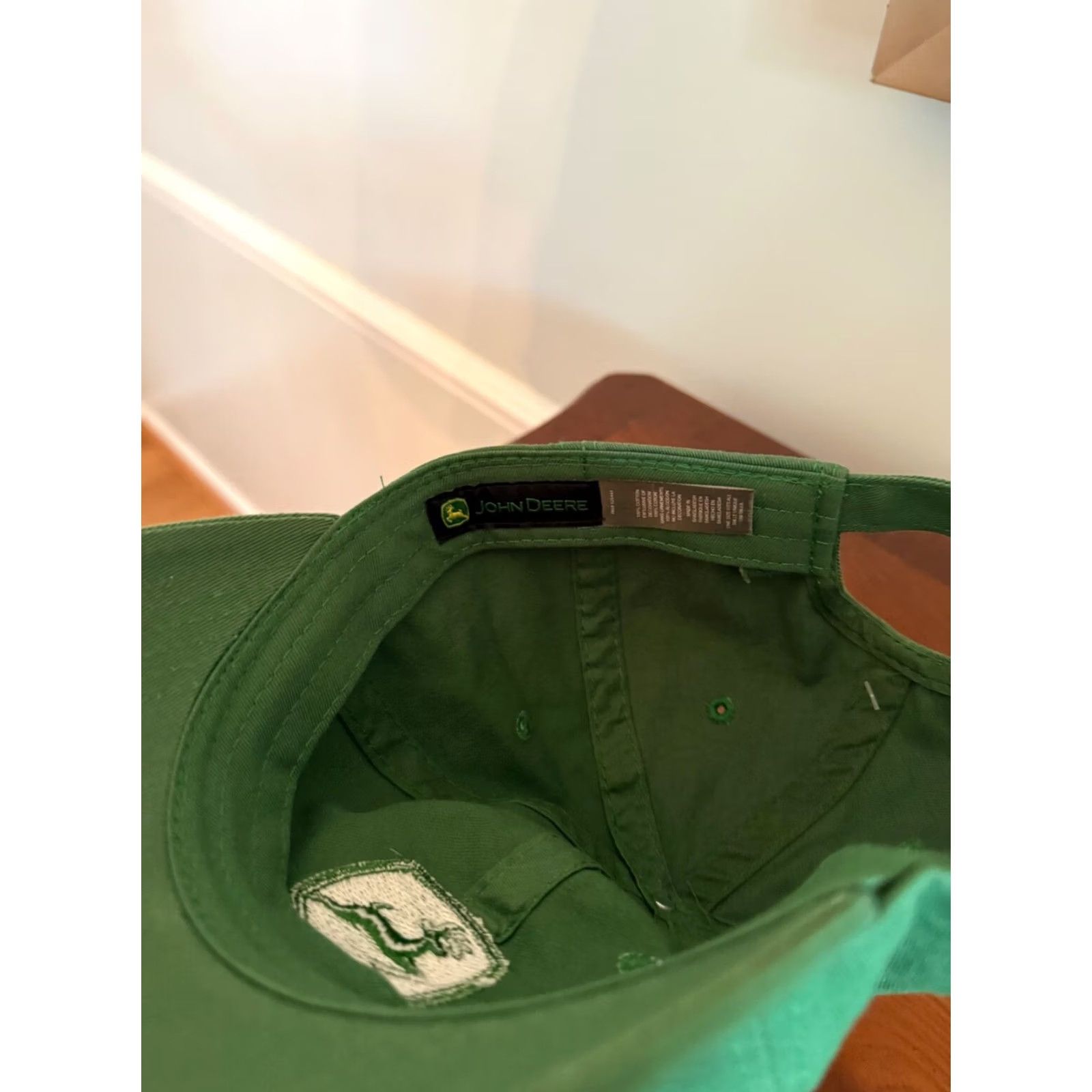 John Deere John Deere Hat Green Adjustable Strapback Baseball Cap Mens- Adult Adjustable Green 100% Cotton Baseball Cap Outdoor Classic Dad Pattern Solid 90s? Size ONE SIZE - 5 Thumbnail