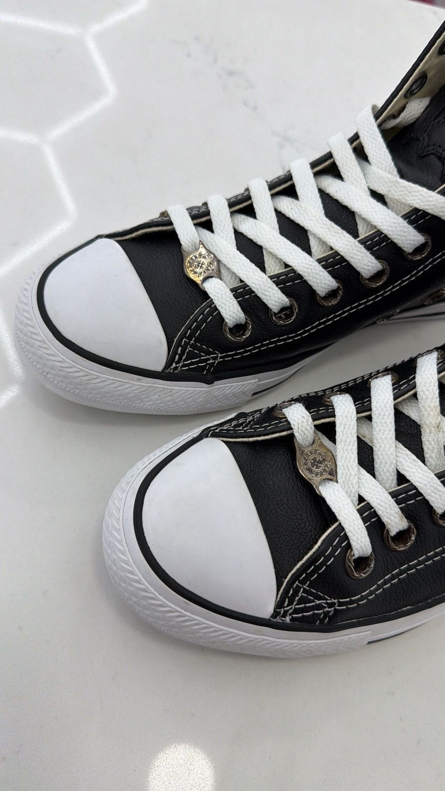 Chrome Hearts Chrome hearts patch converse highs Size US 7.5 / EU 40-41 - 12 Thumbnail