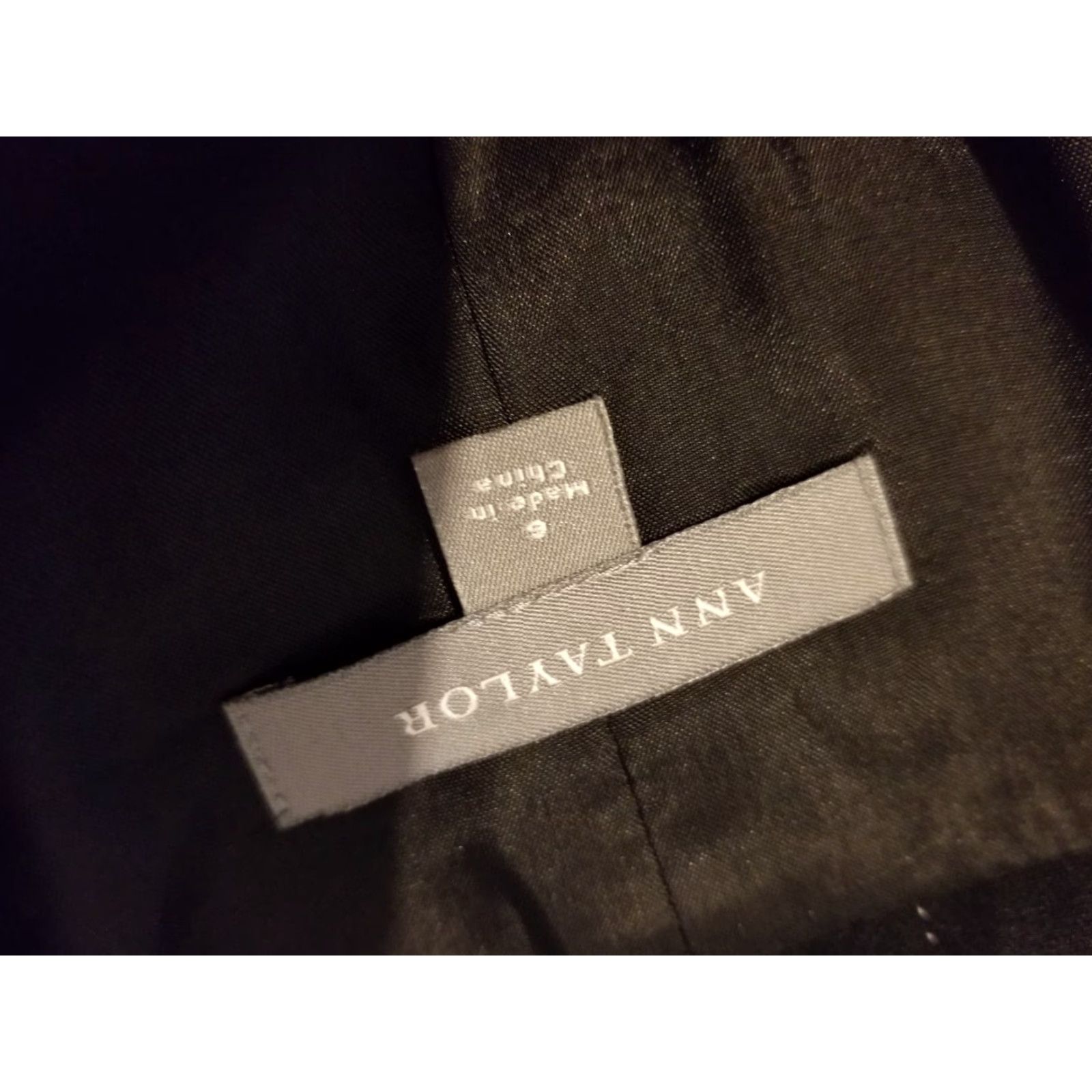 Ann Taylor Womens Ann Taylor Blazer Jacket 6 Black Basic Jacket) Size M / US 6-8 / IT 42-44 - 4 Thumbnail