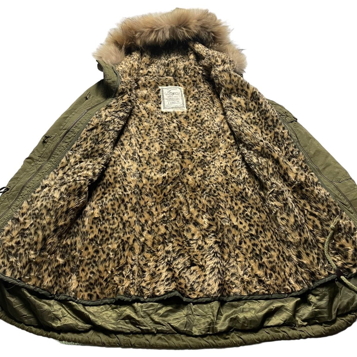 If Six Was Nine 🇯🇵 INGNI LEOPARD FUR SHERPA MULTIPOCKET HOODIE PARKA JACKET Size M / US 6-8 / IT 42-44 - 7 Thumbnail