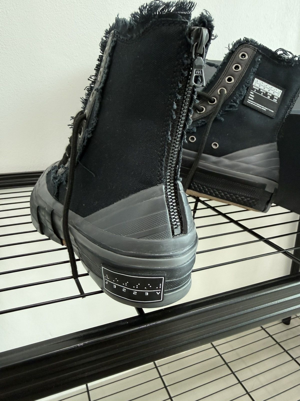 Yohji Yamamoto VESSEL×Yohji Yamamoto Wmns Patchwork Platform HighTopSneaker Size US 6 / IT 36 - 7 Thumbnail