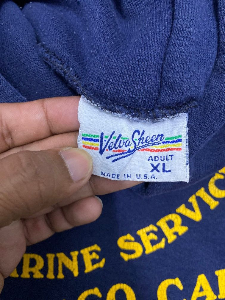 Vintage 80s us navy hoodie Size US XL / EU 56 / 4 - 4 Thumbnail