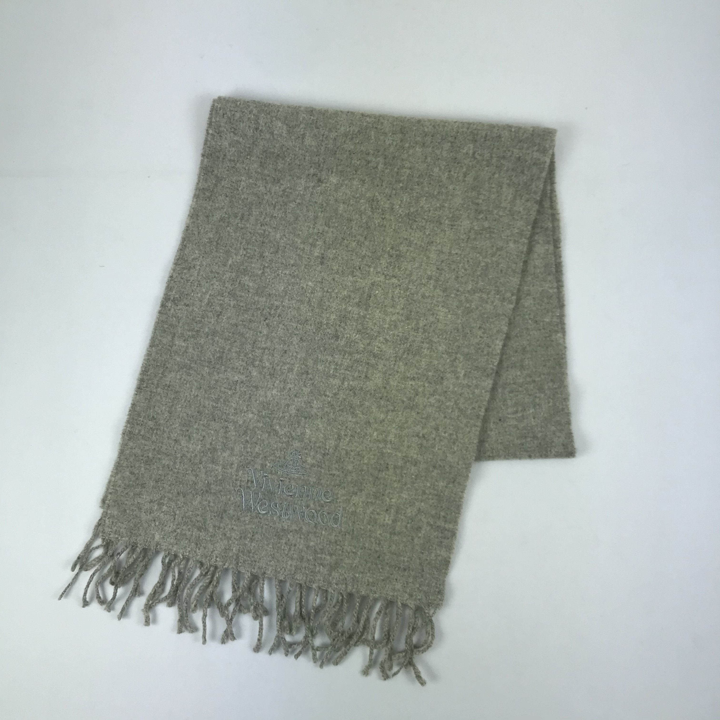 Vintage × Vivienne Westwood Vintage Vivienne Westwood Scarf Muffler Wool Scarves Size ONE SIZE - 3 Thumbnail