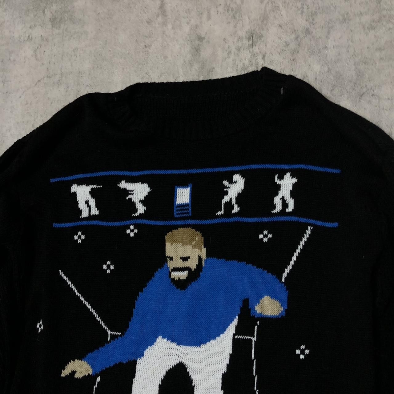 Other Black & blue Drake Christmas sweater #DrakeChristmas Size US M / EU 48-50 / 2 - 2 Thumbnail