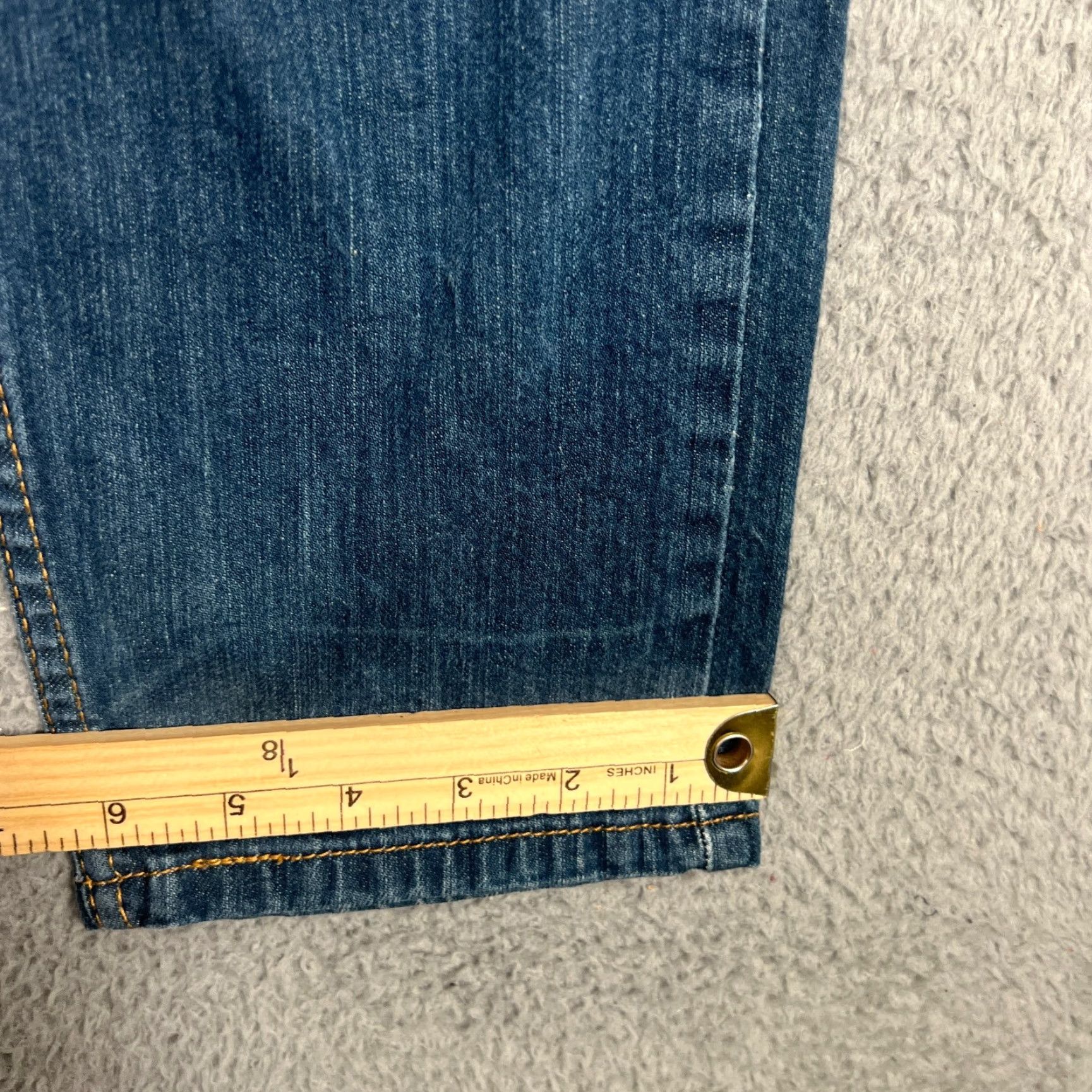 Levi's LEVI'S VINTAGE 502 Jeans Mens 29x30 Blue Slim Straight Stretch Medium Wash Oil Stains Size US 29 - 5 Thumbnail