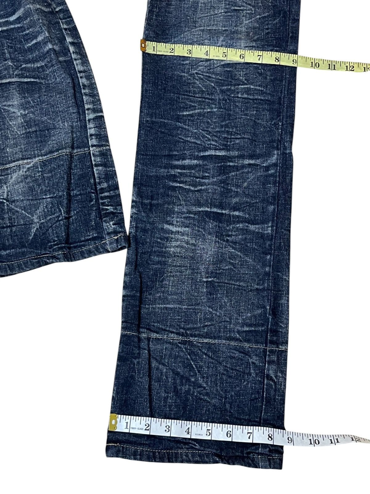 Japanese Brand SICK🔥JAPANESE BRAND DIRTY WOLF DOUBLE WAIST JEANS/DENIM Size US 31 - 15 Thumbnail