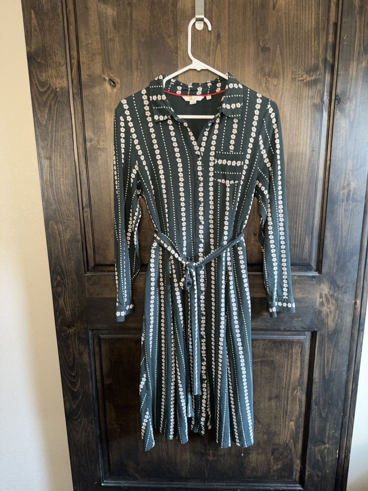 Boden Button Down Shirt Dress Size L / US 10 / IT 46 - 2 Thumbnail