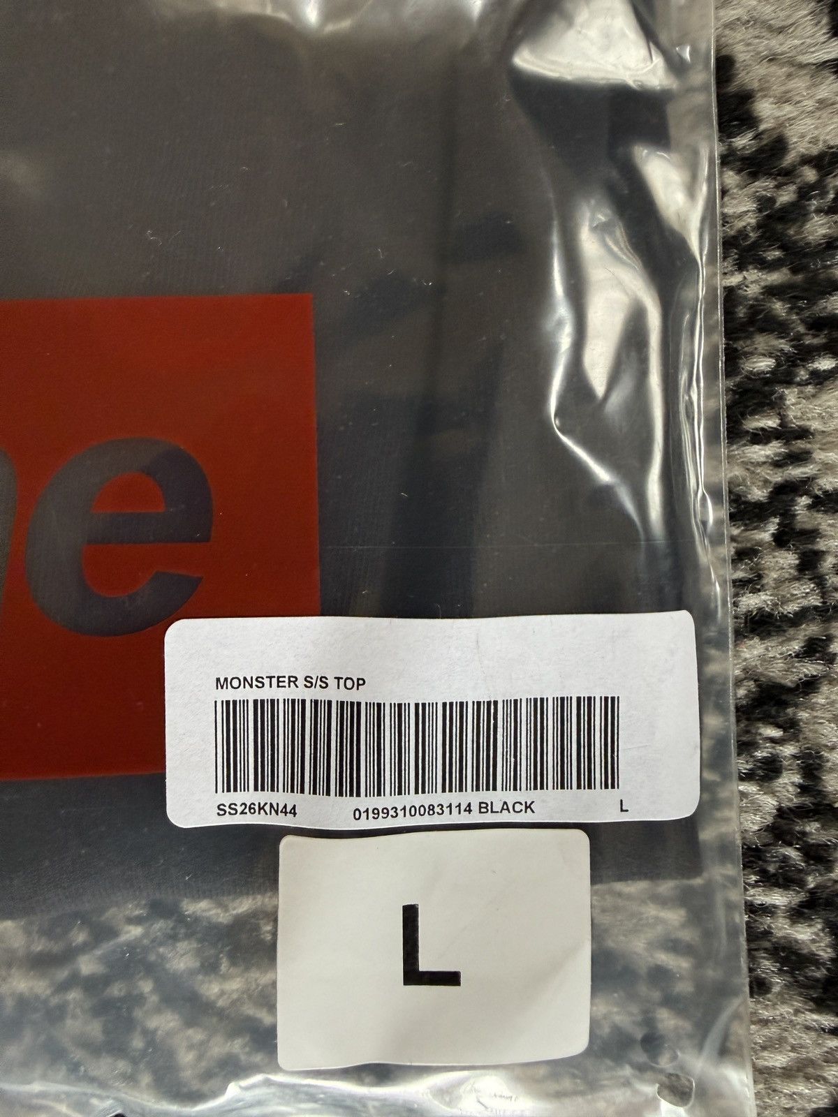 Supreme Supreme Monster S/S Top Black Large Size US L / EU 52-54 / 3 - 4 Thumbnail