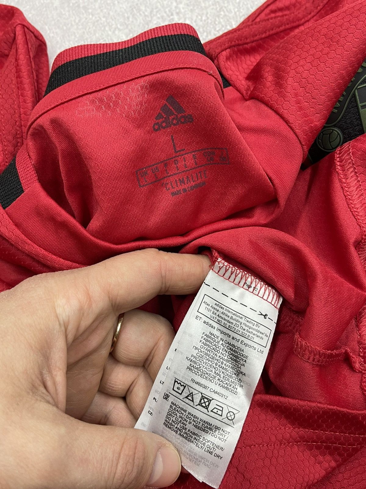 Adidas Adidas Manchester United Soccer Jersey Home Football Club Size US L / EU 52-54 / 3 - 12 Thumbnail