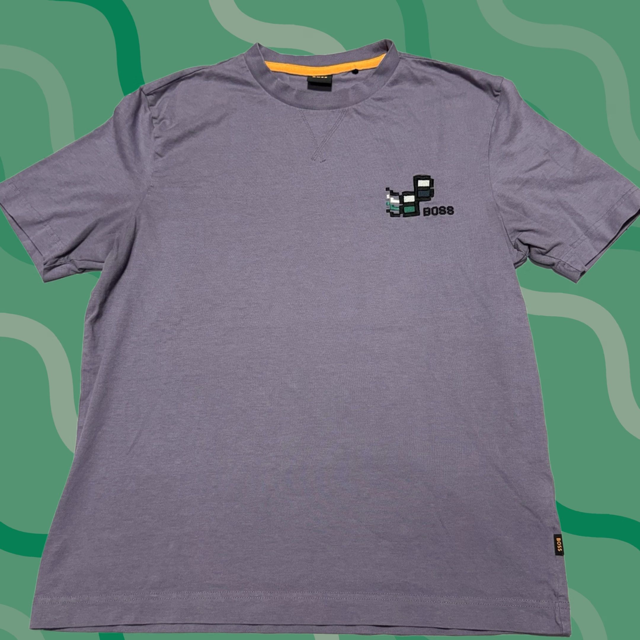 Hugo Boss VINTAGE? No — Hugo Boss T-Shirt Mens M Purple Te gloss? Size US M / EU 48-50 / 2 - 1 Thumbnail