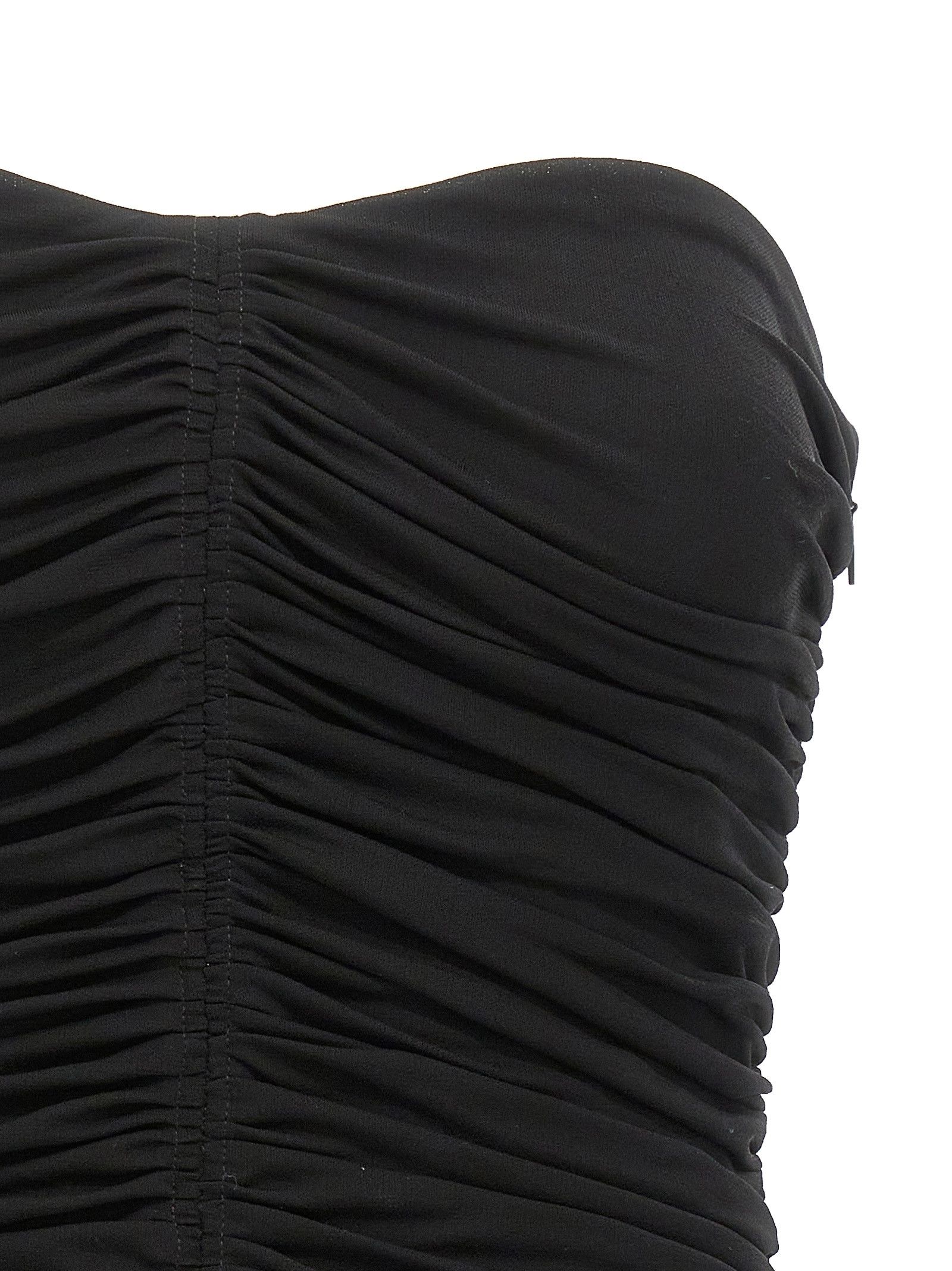 Saint Laurent Paris o1s1wg110925 753703 Bustier in Crepe Top Jersey in Black Size M / US 6-8 / IT 42-44 - 2 Thumbnail