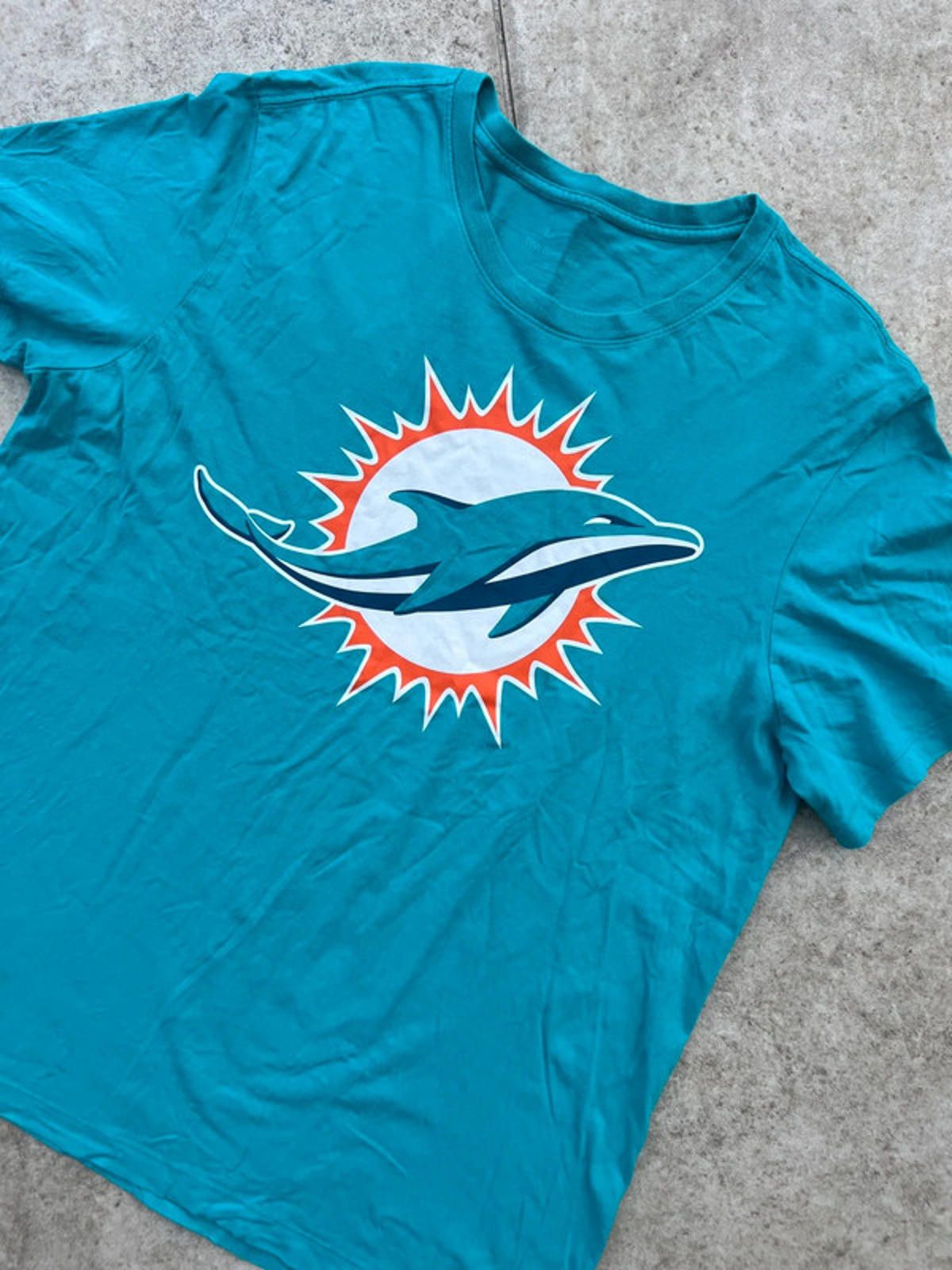 Nike Nike Miami Dolphins Aqua Tee Size US XL / EU 56 / 4 - 1 Thumbnail