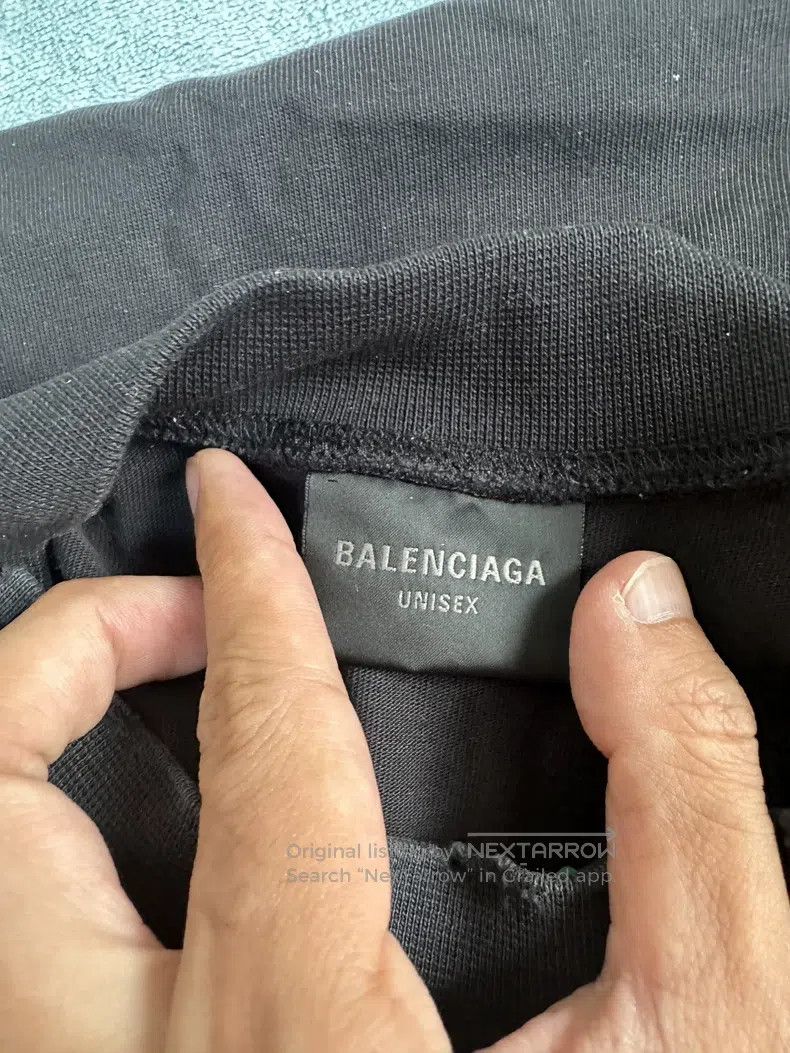 Balenciaga Balenciaga Tape letter logo print round neck short sleeve Size US L / EU 52-54 / 3 - 4 Thumbnail