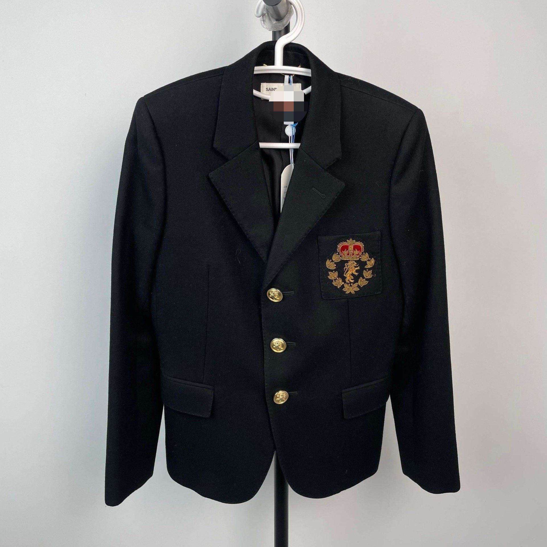 Saint Laurent Paris Saint Laurent Black Wool/Silk Blazer Size US M / EU 48-50 / 2 - 1 Thumbnail