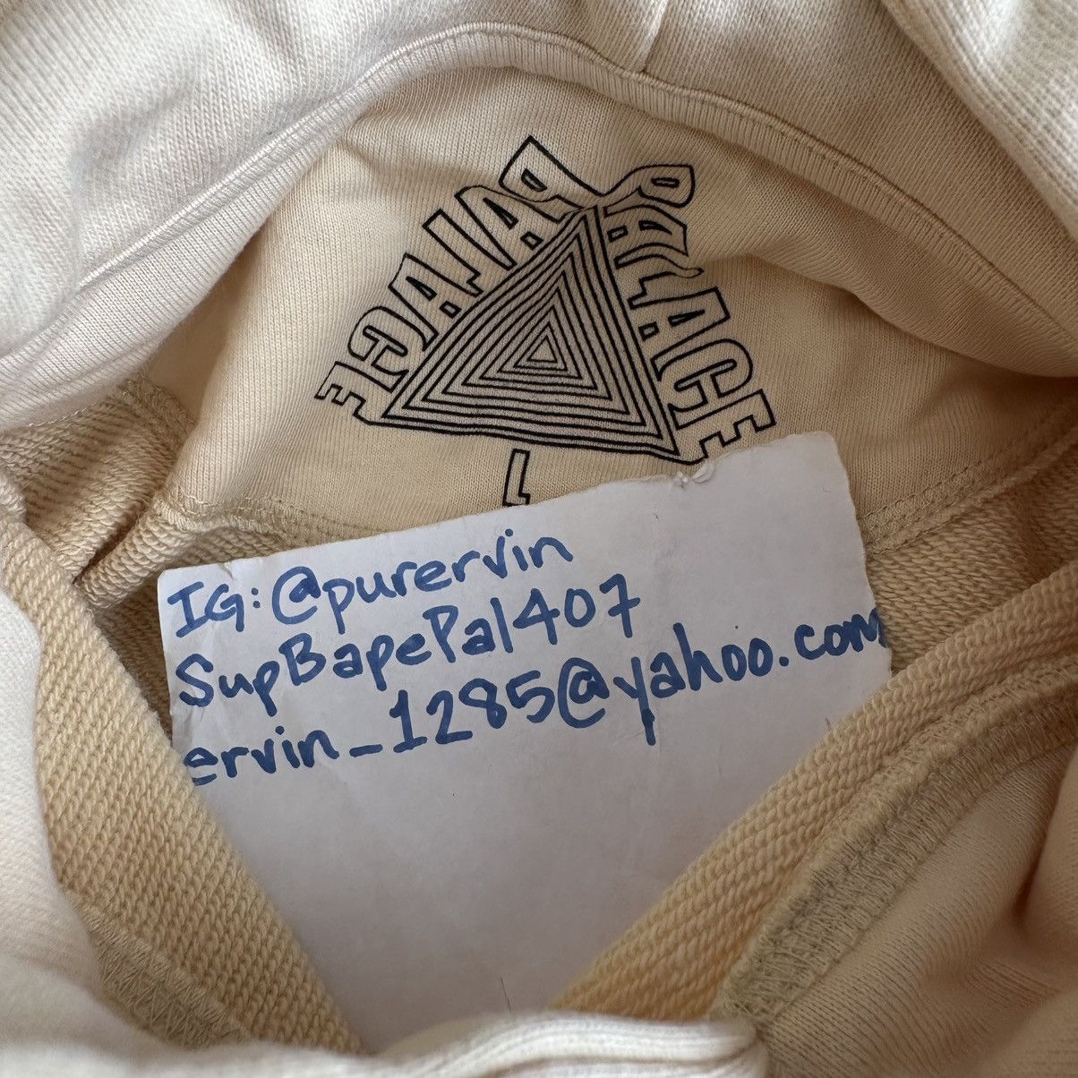 Palace P-Cycle Hood Oatmeal size Large Size US L / EU 52-54 / 3 - 6 Thumbnail
