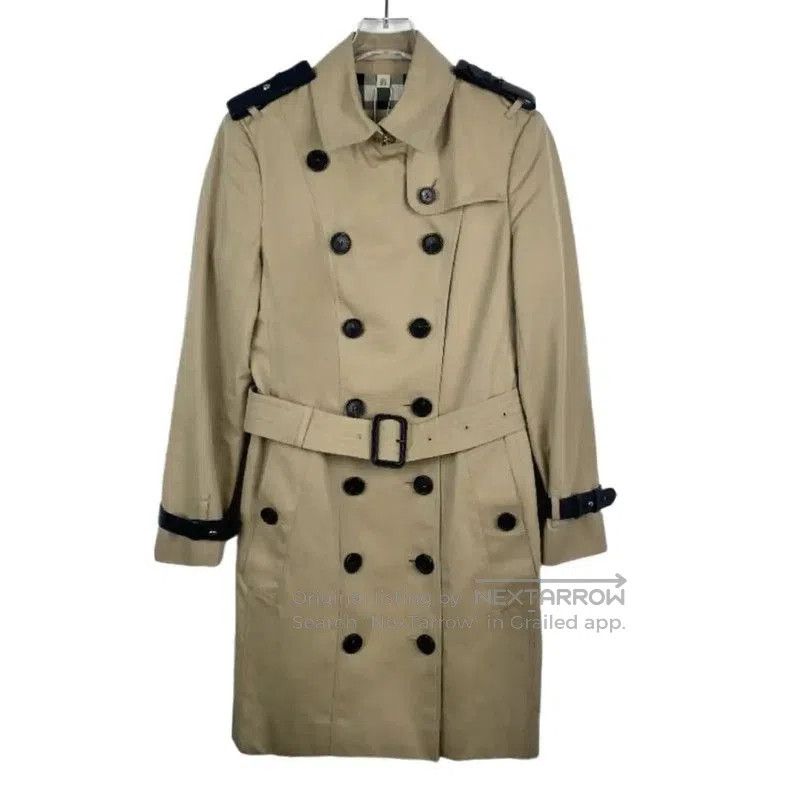 Burberry Burberry Women's Khaki Cotton Trench Coat. Size S / US 4 / IT 40 - 1 Thumbnail