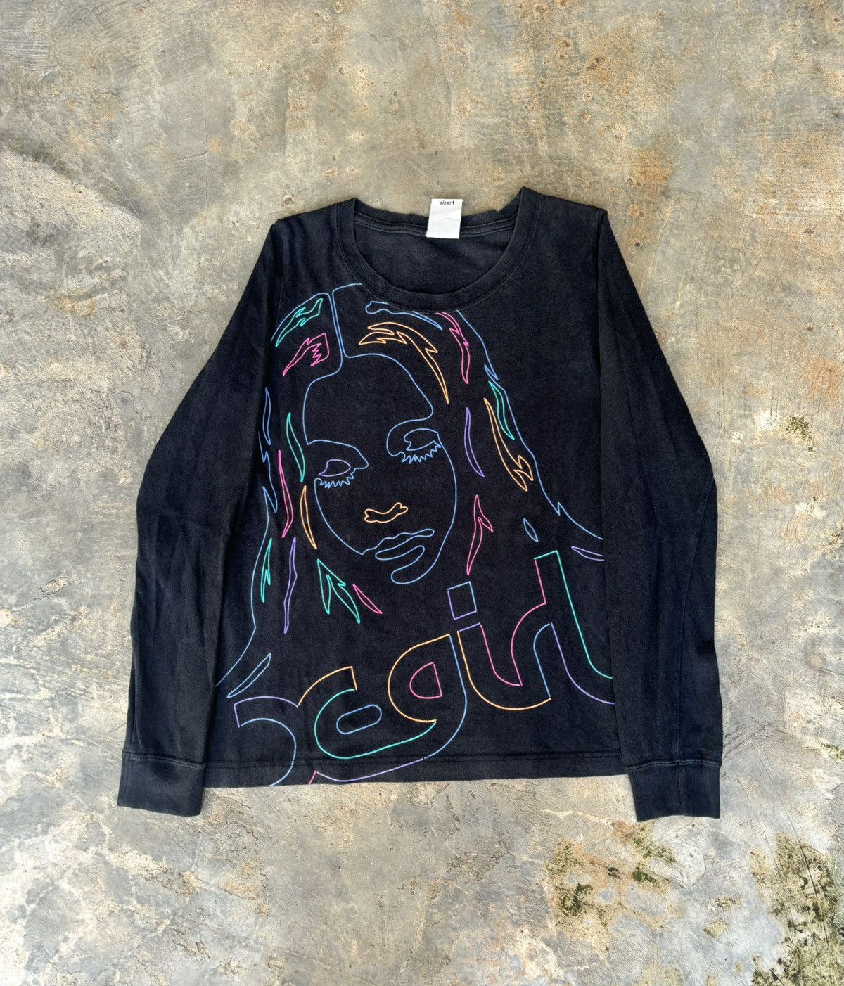 Y2k X-Girl Art Hysteric Glamour Style Longsleeve Menswear