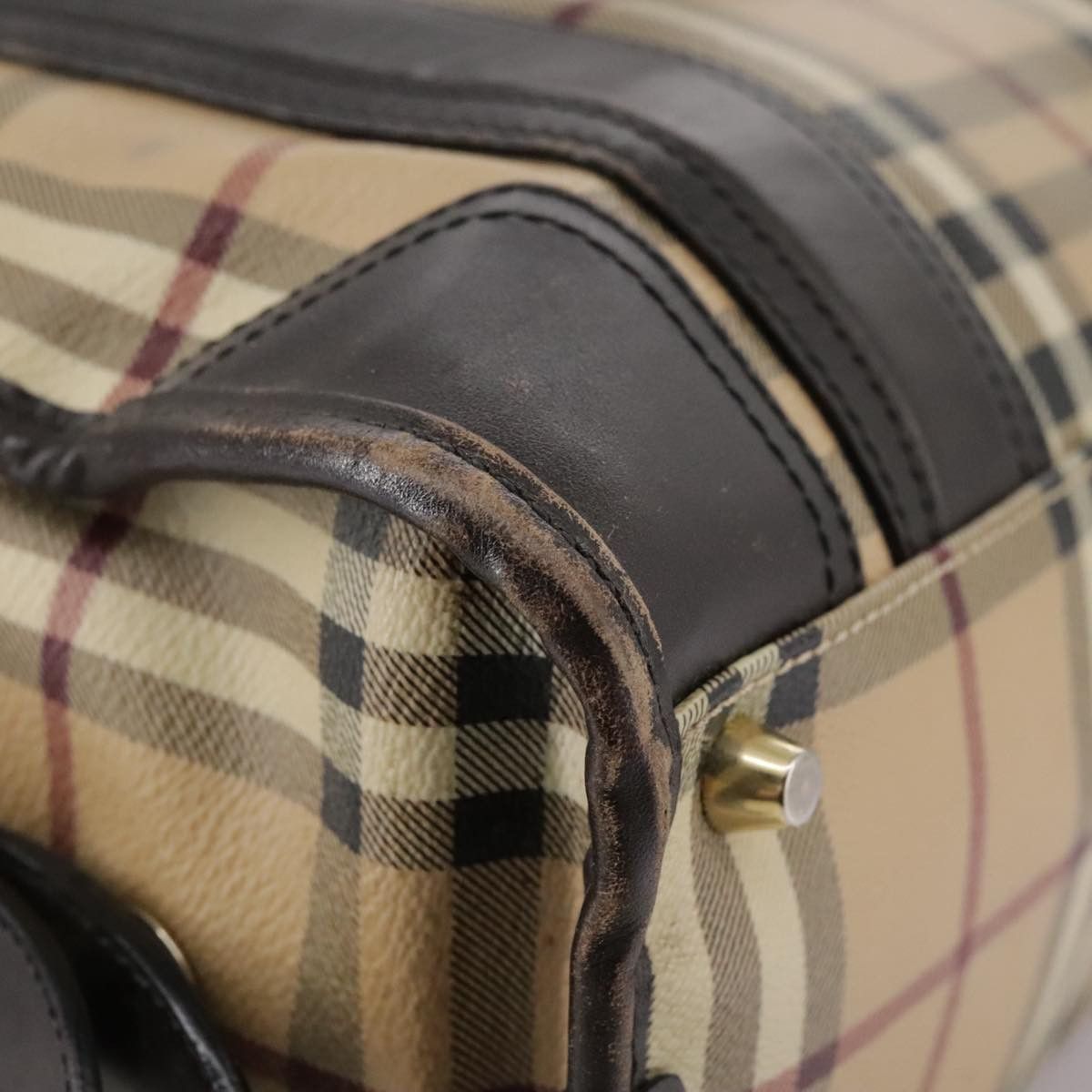 Burberry Burberry Nova Check Hand Bag Pvc Leather Beige Size ONE SIZE - 15 Thumbnail