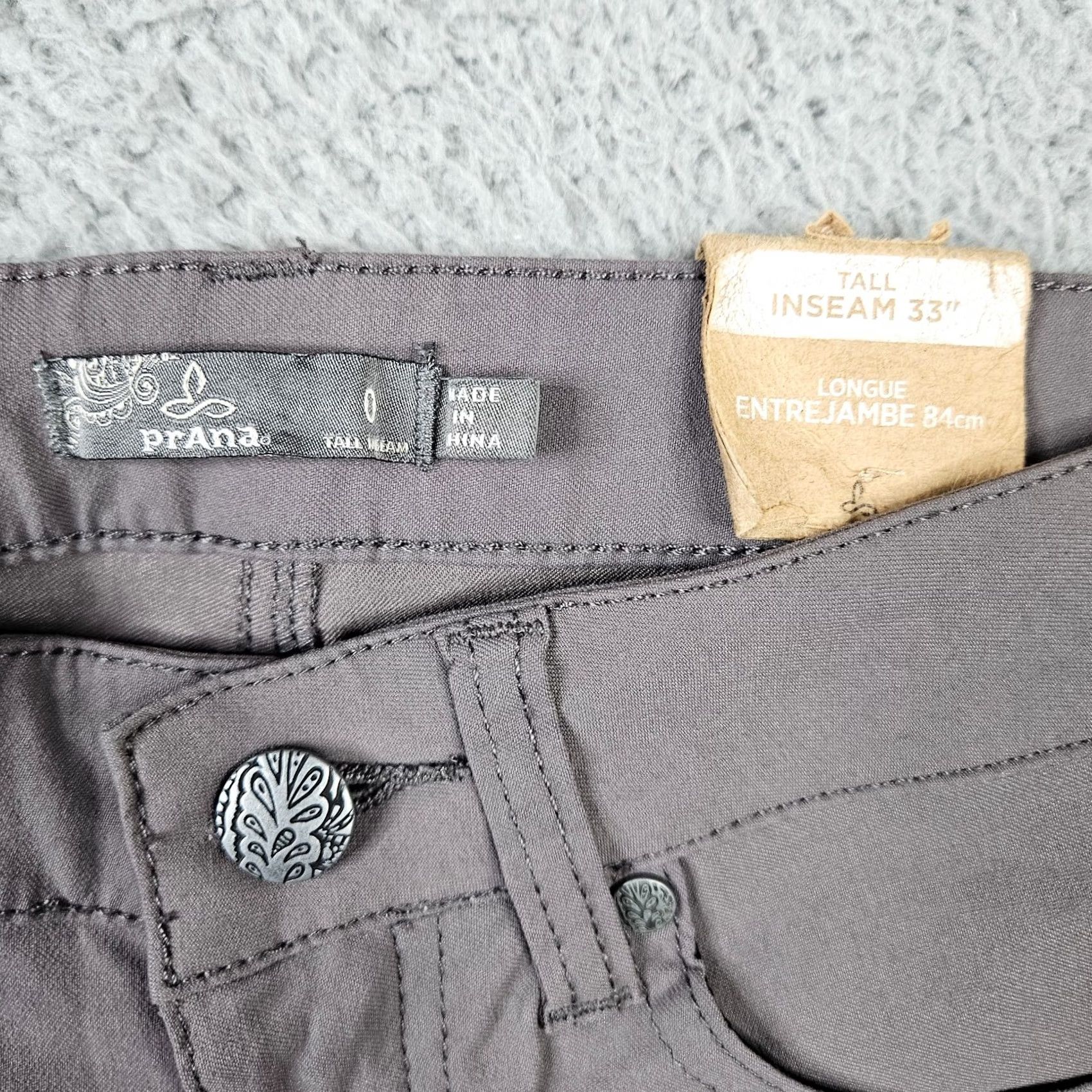 Prana prAna Women's Pants Brown-Green Skinny Leg 0 Outdoor Hiking Nylon Elastane 32 Inseam Regular Size 0 Womens Size 25" / US 0 / IT 36 - 3 Thumbnail