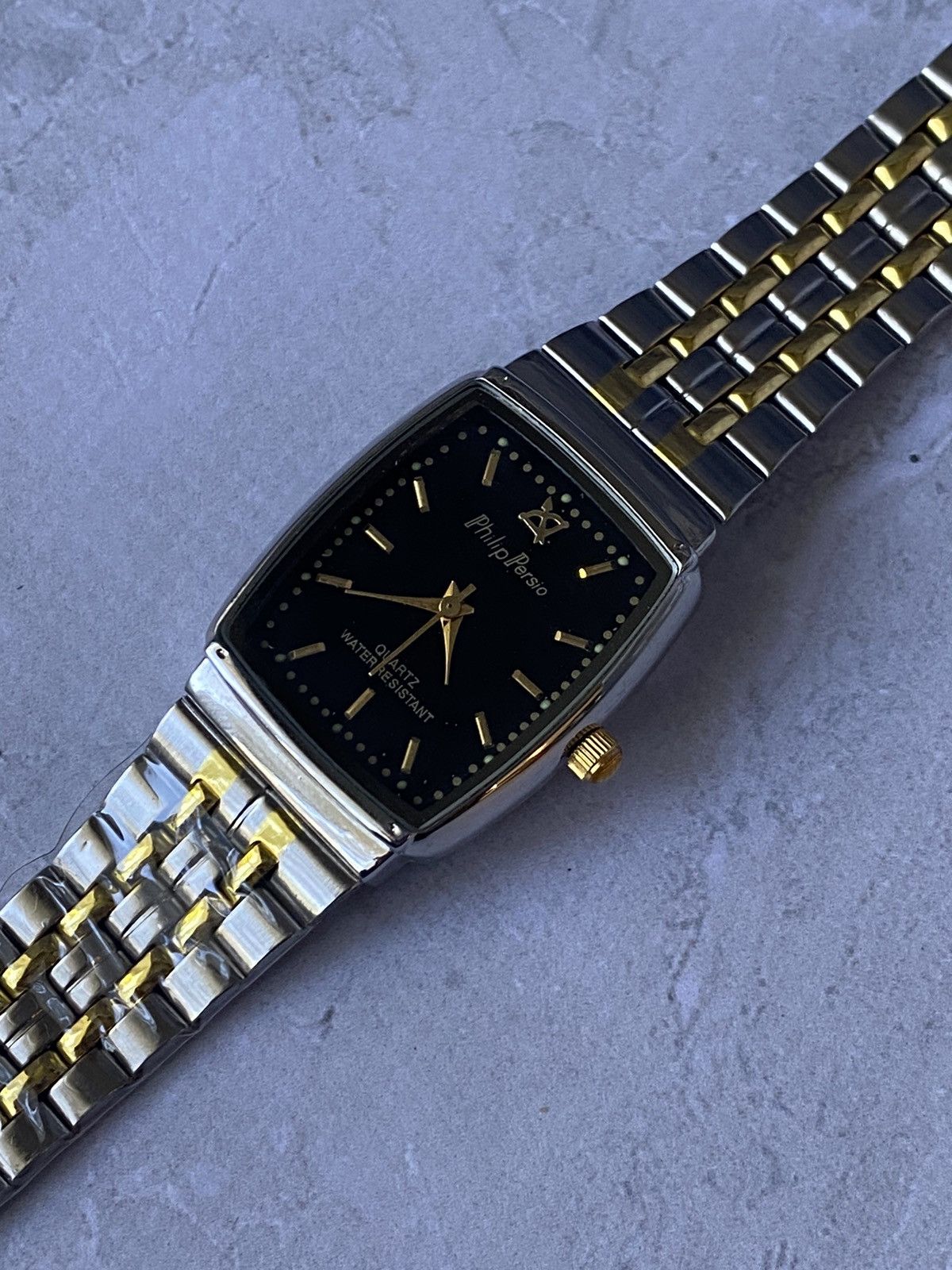 Japanese Brand × Jewelry × Vintage Stylish Philip Persio Black Dial Watch Size ONE SIZE - 6 Thumbnail